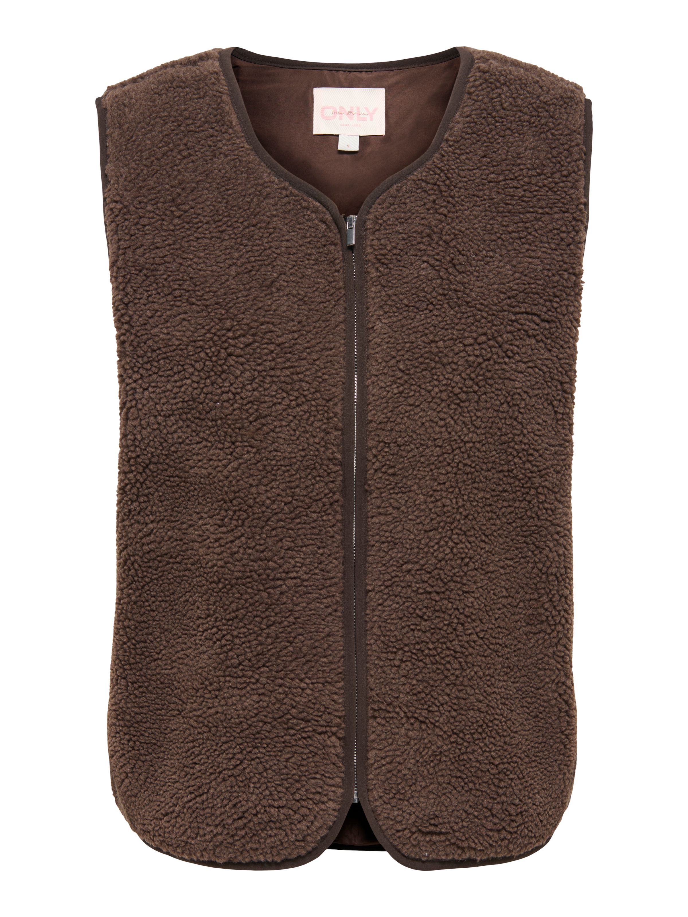ONLY Plüschweste »ONLBABY TEDDY ZIP VEST PNT« Kunstfaser