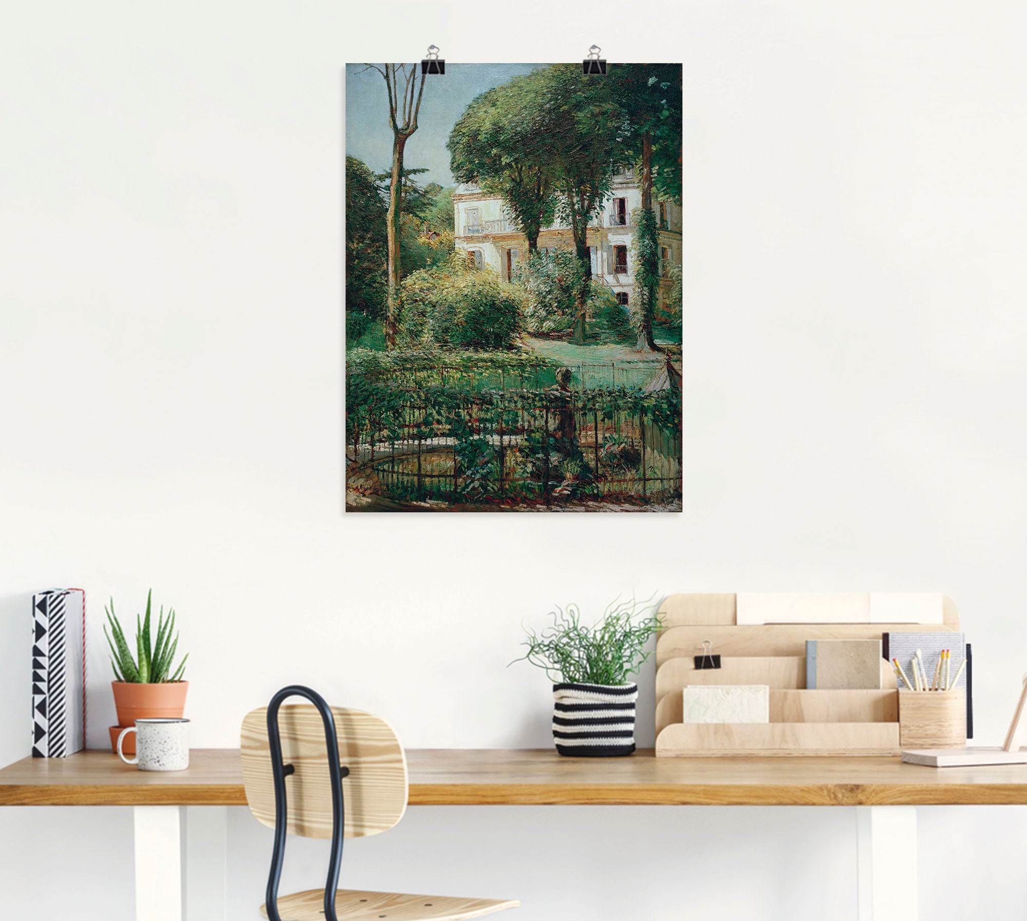 Artland Wandbild »Villa Alubild, in Wandaufkleber Gartenbilder, Leinwandbild, in (1 Shop versch. bestellen St.), Paris«, im als OTTO Online Größen Poster oder