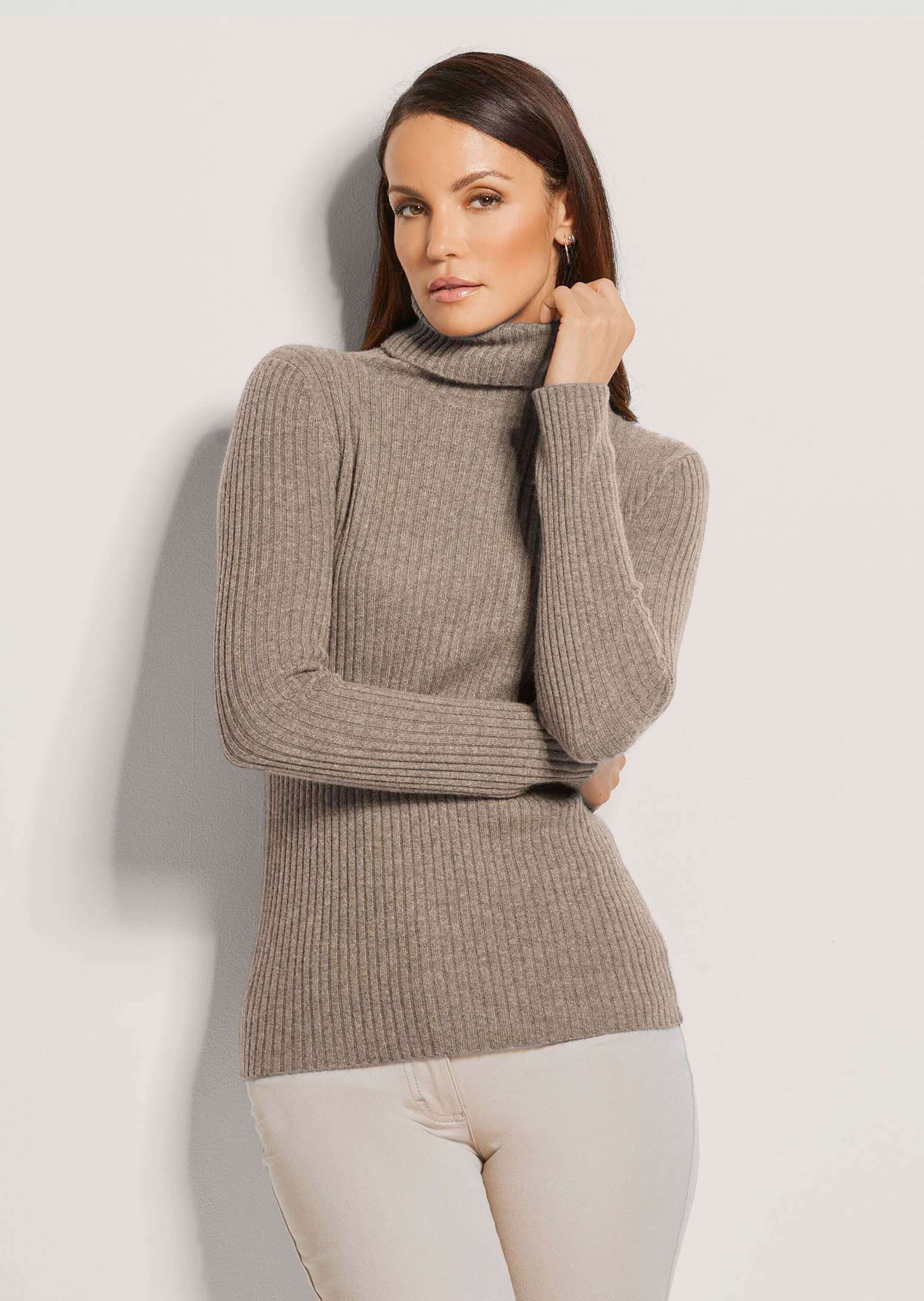 MADELEINE Longpullover »Pullover Rollkragen-Pullover aus Kaschmir«