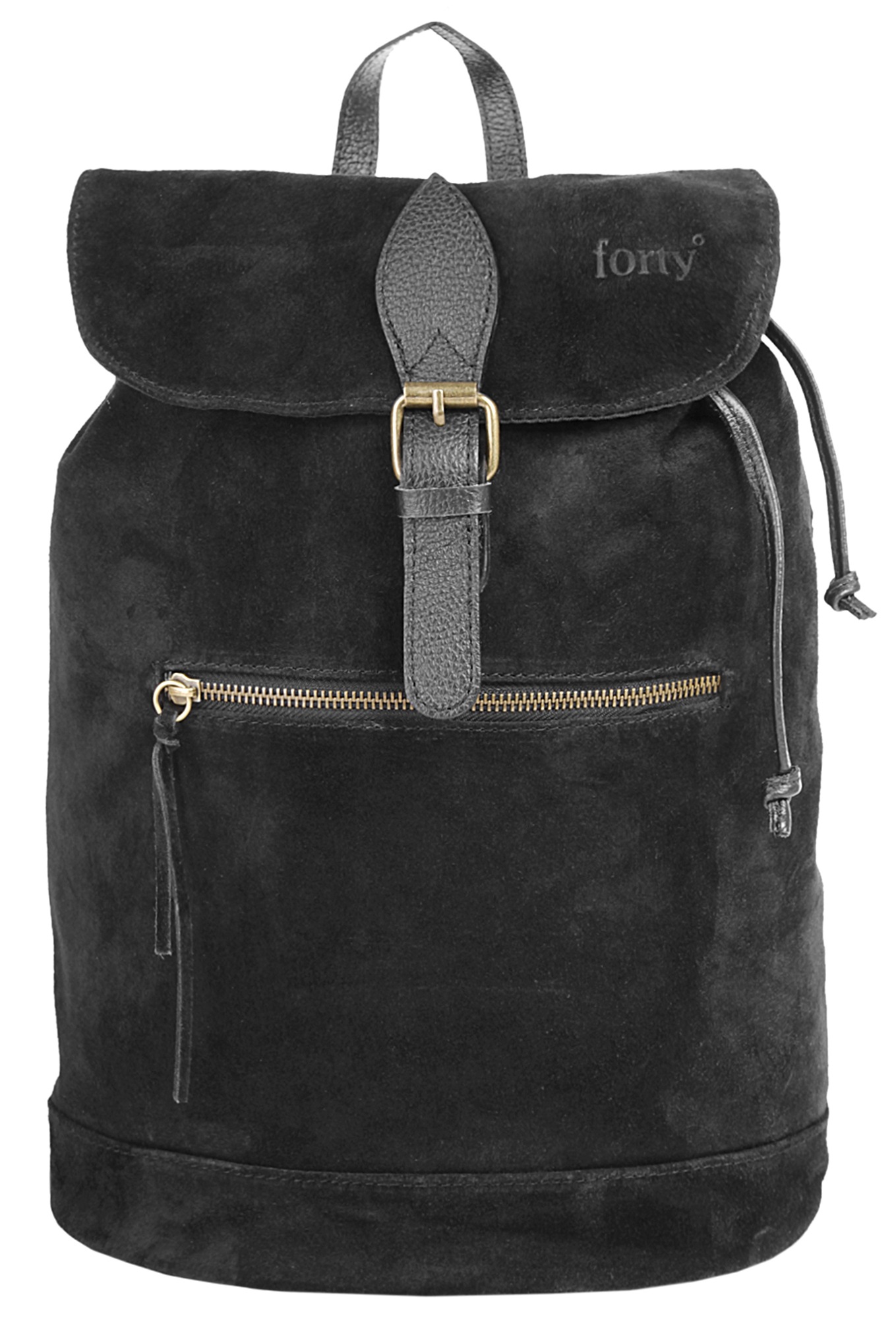 forty° Cityrucksack, echt Leder, Made in Italy