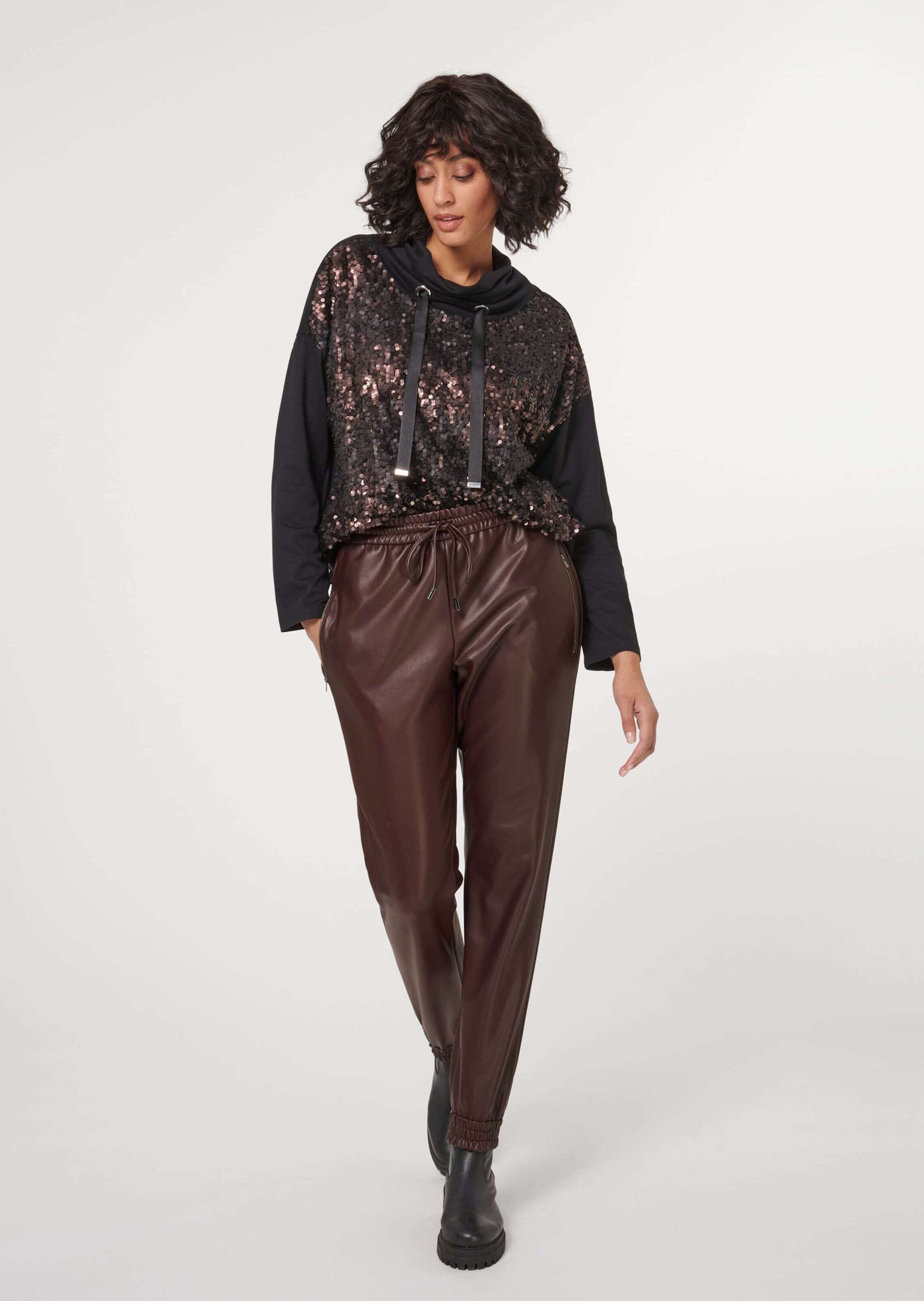 MADELEINE Jogger Pants »Hose Jogg-Pants in edler Lederoptik«