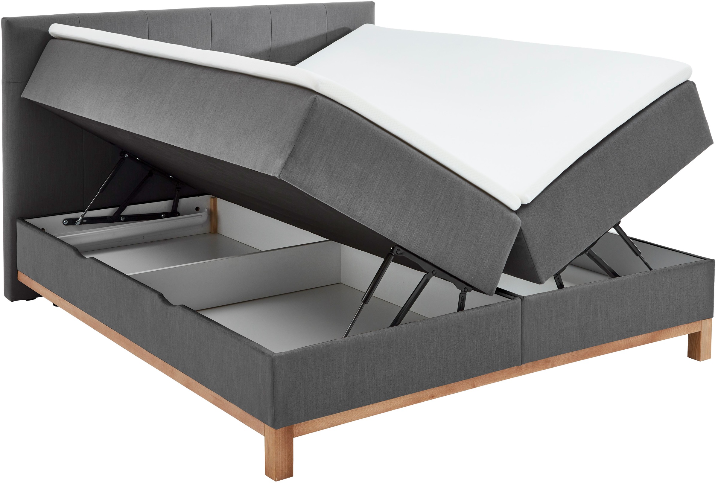 meise.möbel Boxspringbett »Catania«, mit Bettkasten und Topper
