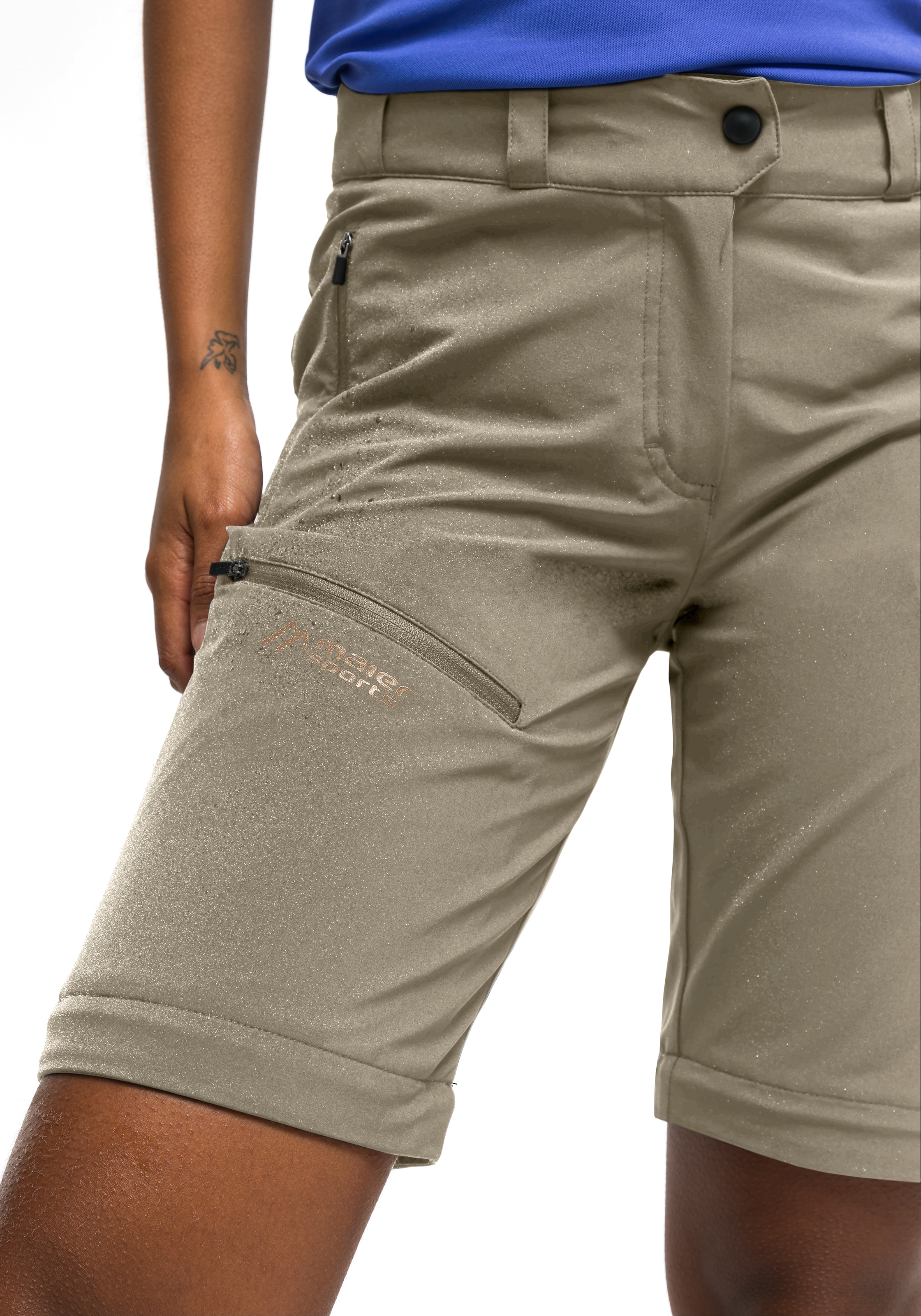 Maier Sports Funktionshose »Latit Zip W«, Bequeme Outdoorhose mit bequemem Schnitt