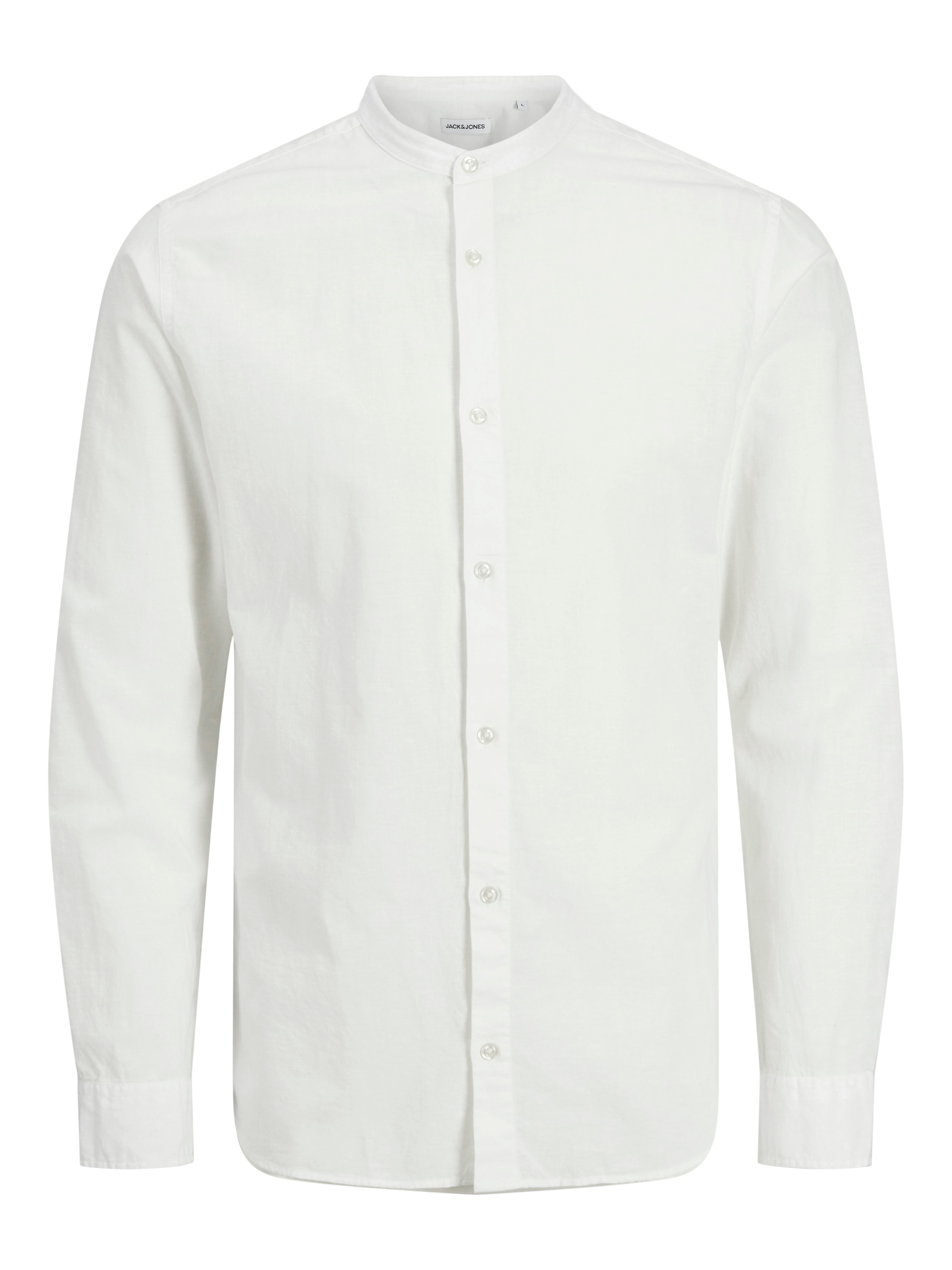 Jack & Jones PlusSize Langarmhemd »JJEBREEZE LINEN BLE BAND SHIRT LS SN PLS«
