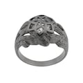 Der Herr der Ringe Fingerring »Dark Years Collection Nenya - Galadriels Ring - schwarz weiß, 20002184«, Made in Germany - mit Zirkonia (synth.)