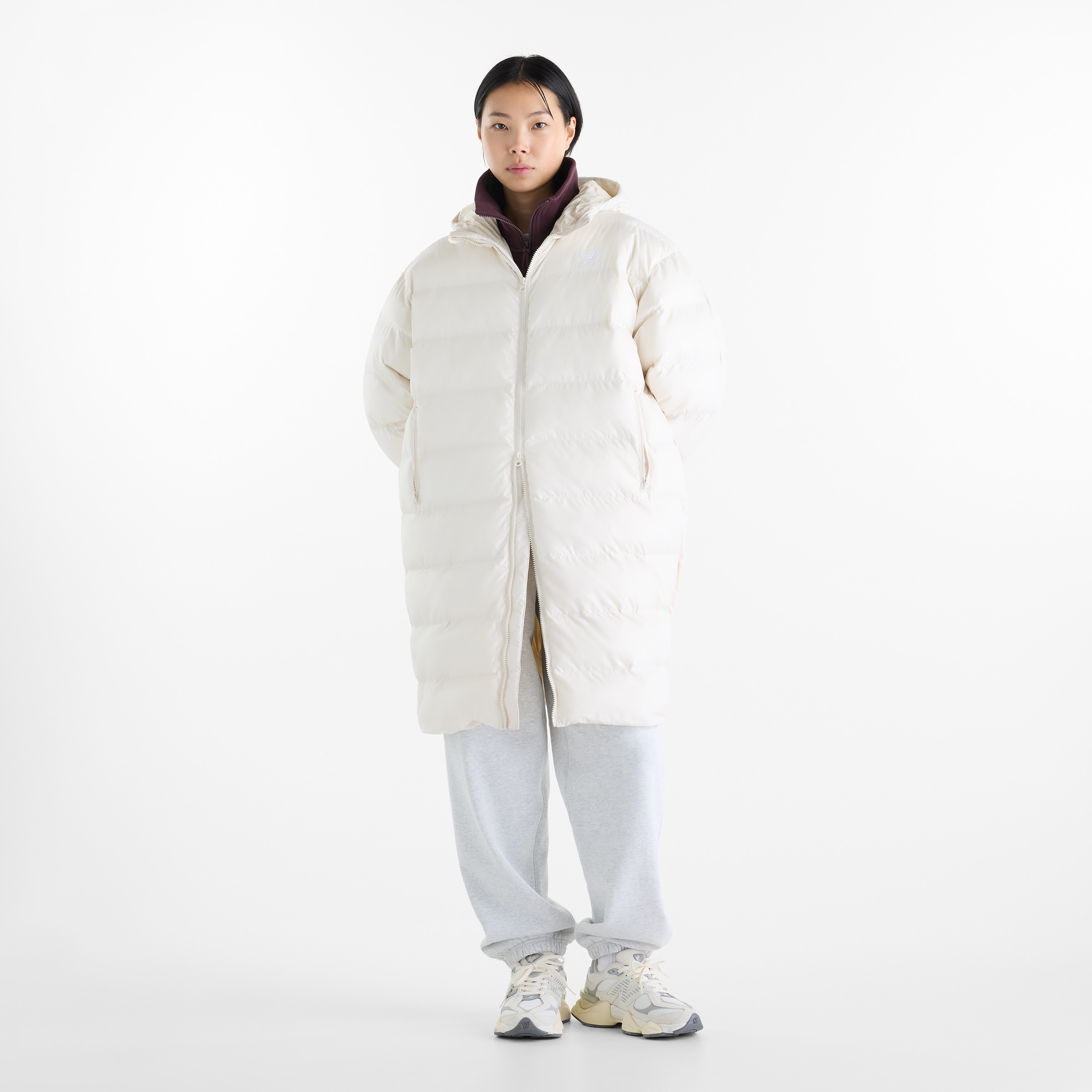 New Balance Steppjacke »BOSTON LONG  PUFFER JACKET« mit markantem Steppdesign, für Sportmode und Freizeit geeignet