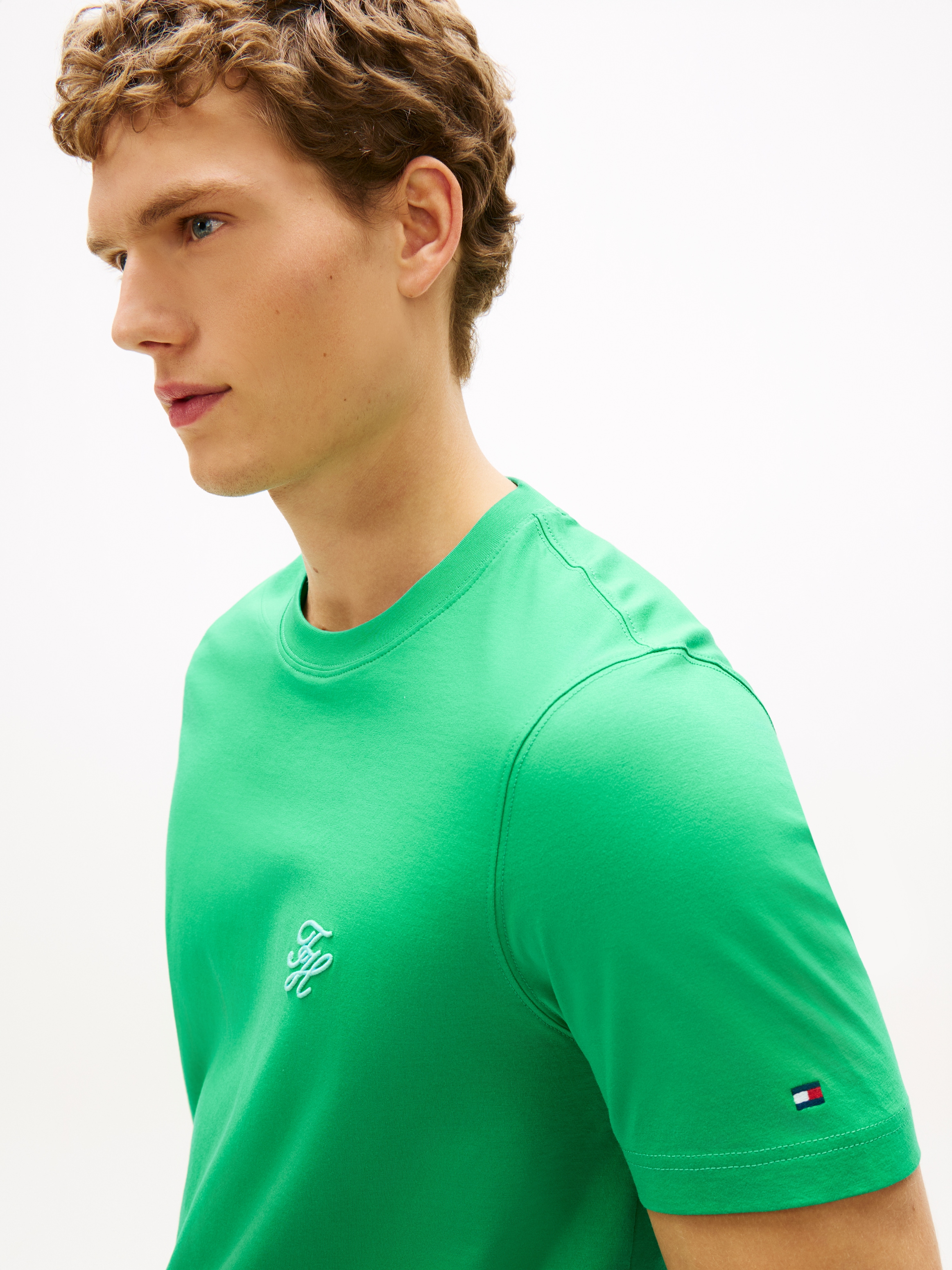 Tommy Hilfiger T-Shirt »SCRIPT MONOGRAM SWIMSHOP« aus Jersey mit Logo-Stickerei