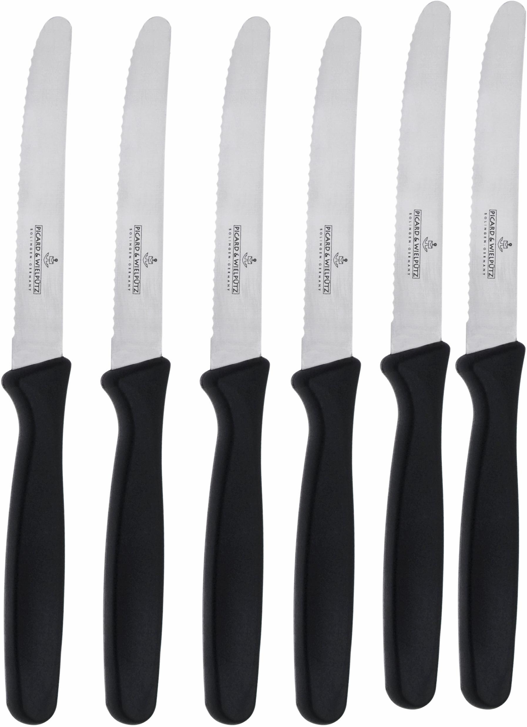 Picard & Wielpütz Solingen Brotzeitmesser, (6 tlg.), Made in Germany
