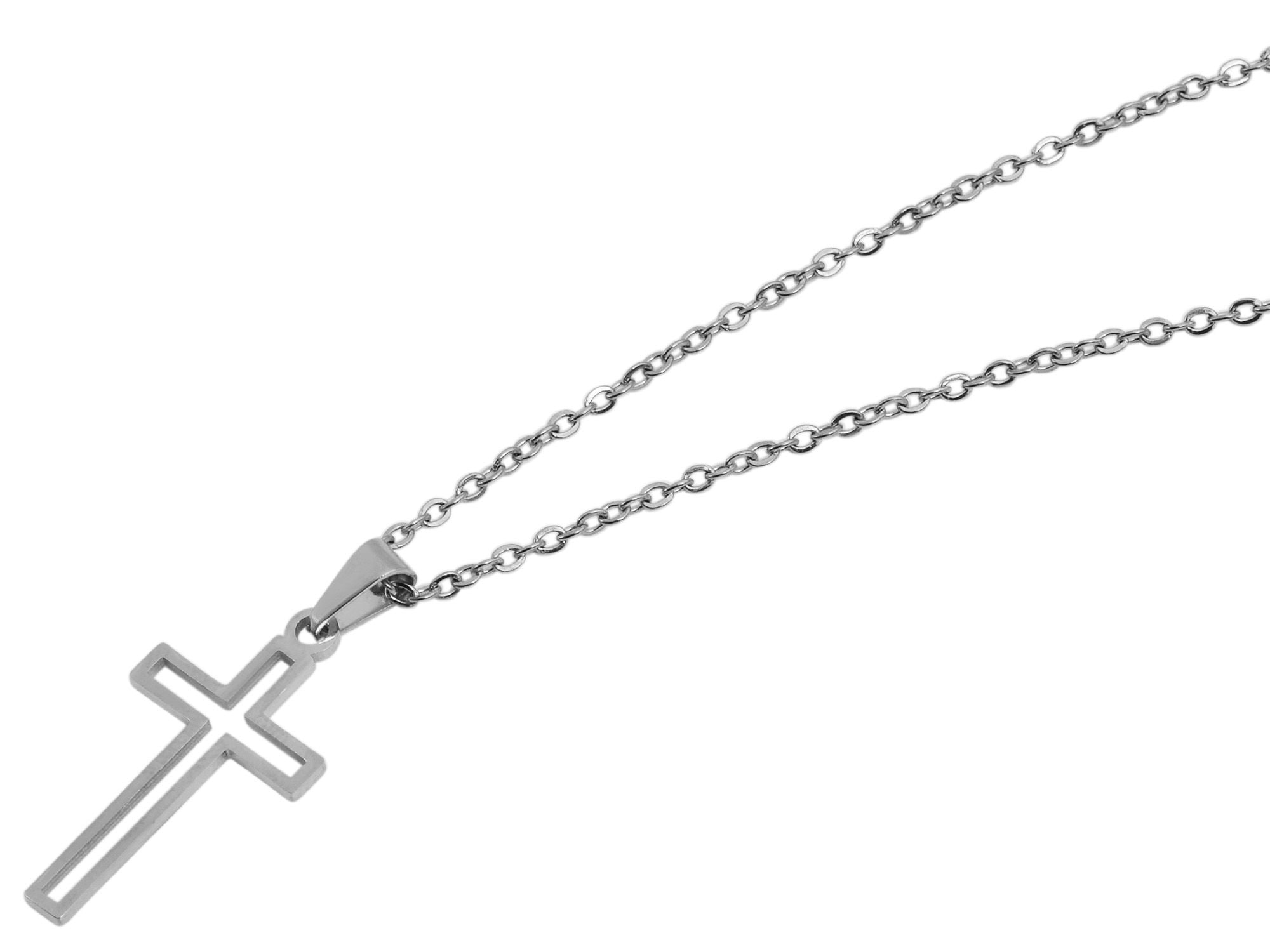 Adelia´s Kette ohne Anhänger »Unisex Halskette mit Anhänger ¿ Kreuz aus Edelstahl«