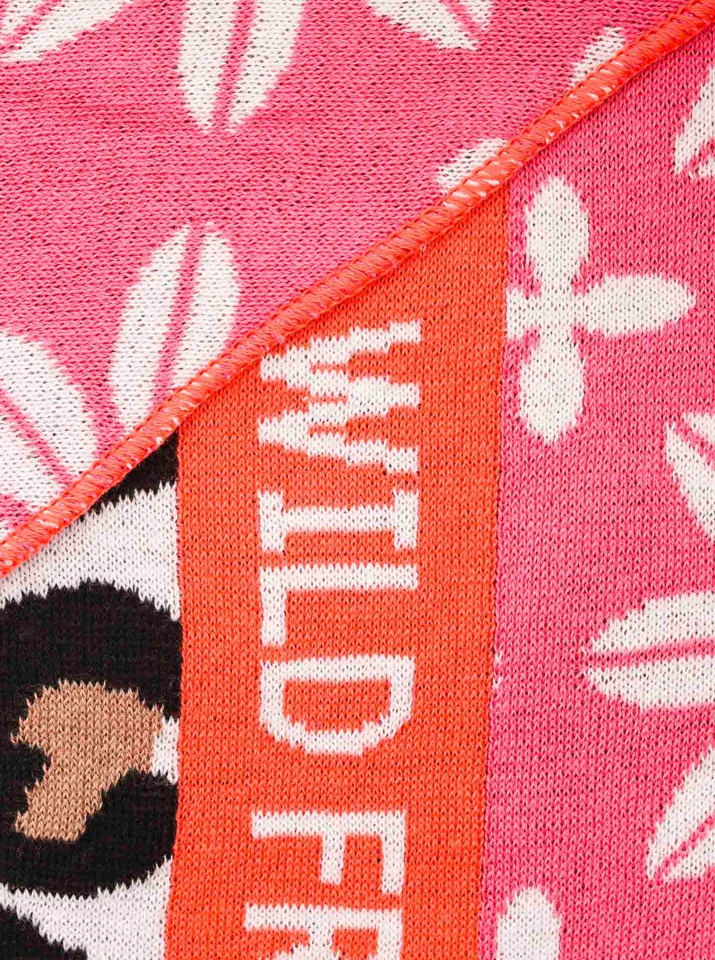 Zwillingsherz Dreieckstuch »"Blumen & Leo"« Eyecatcher Tuch, Mustermix: Leomuster und Blumen, Feinstrick, wärmend