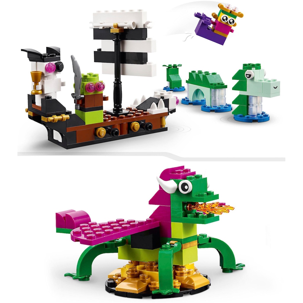 LEGO® Konstruktionsspielsteine »Fantasie-Universum Kreativ-Bauset (11033), LEGO® Classic«, (1800 St.)
