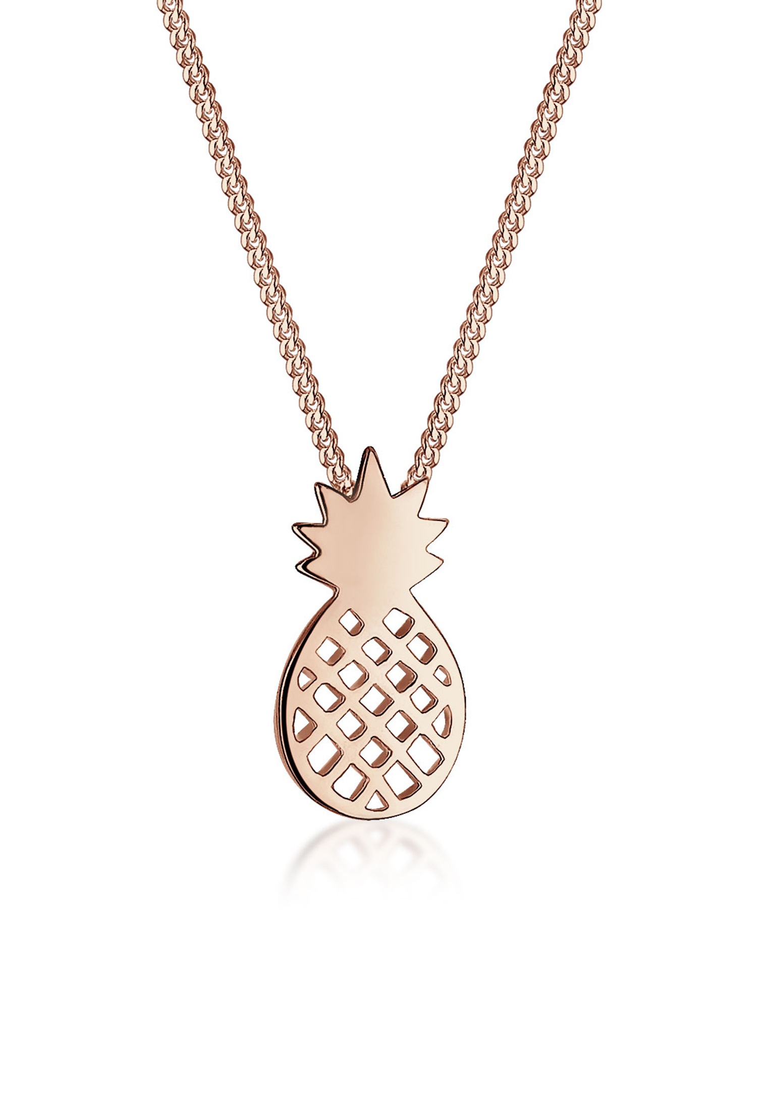 Elli Kette mit Anhänger »Halskette Ananas Frucht 925 Sterling Silber«
