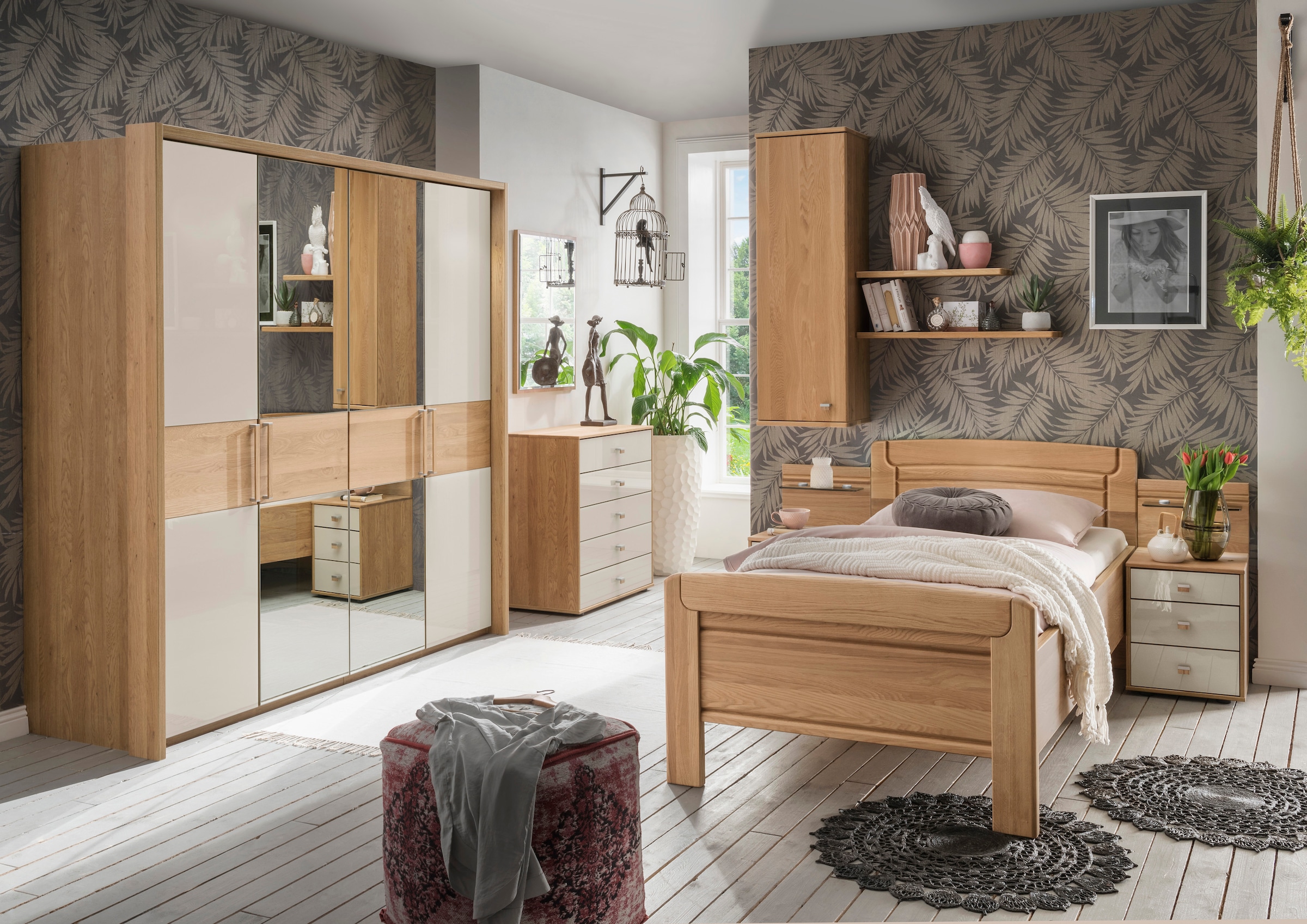 WIEMANN Nachtkonsole »Kiruna, Eiche teilmassiv, Made in Germany, mit Soft-Close-Funktion« in stilvoller Optik