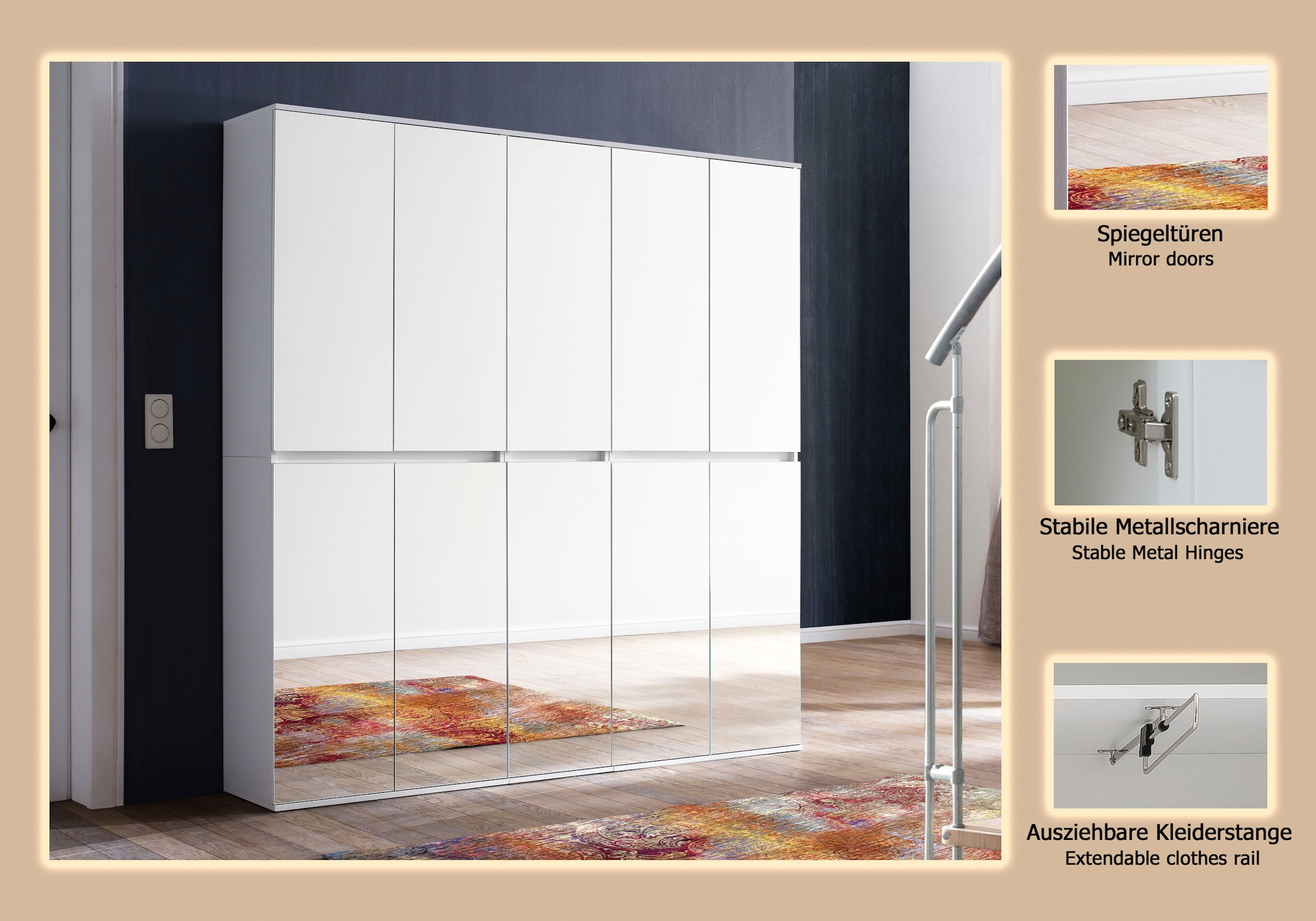 Home affaire Garderoben-Set »Malcesine« 3 Stk. tlg.