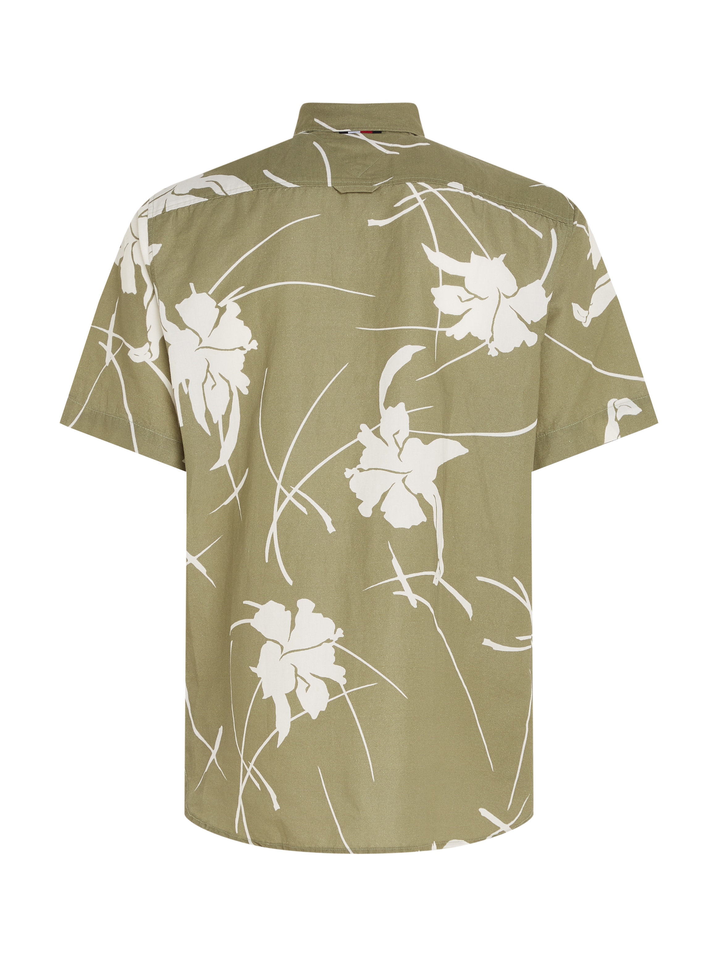 Tommy Hilfiger Kurzarmhemd »LARGE TROPICAL PRT SHIRT«, kontrastfarbener Blumenprint