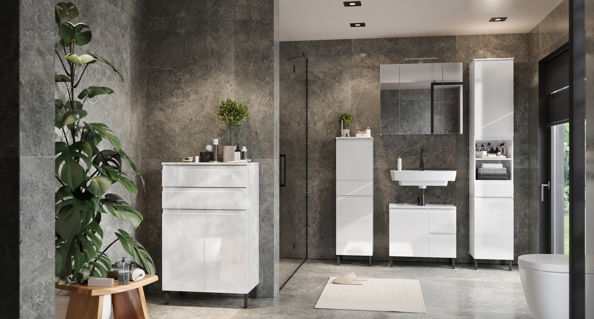 GERMANIA Midischrank »Scantic«, (1 St.), mit griffloser Optik