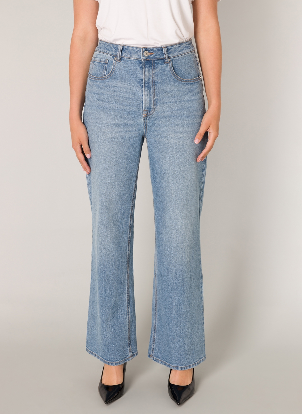 Base Level Weite Jeans »Amy«, mit Waschung