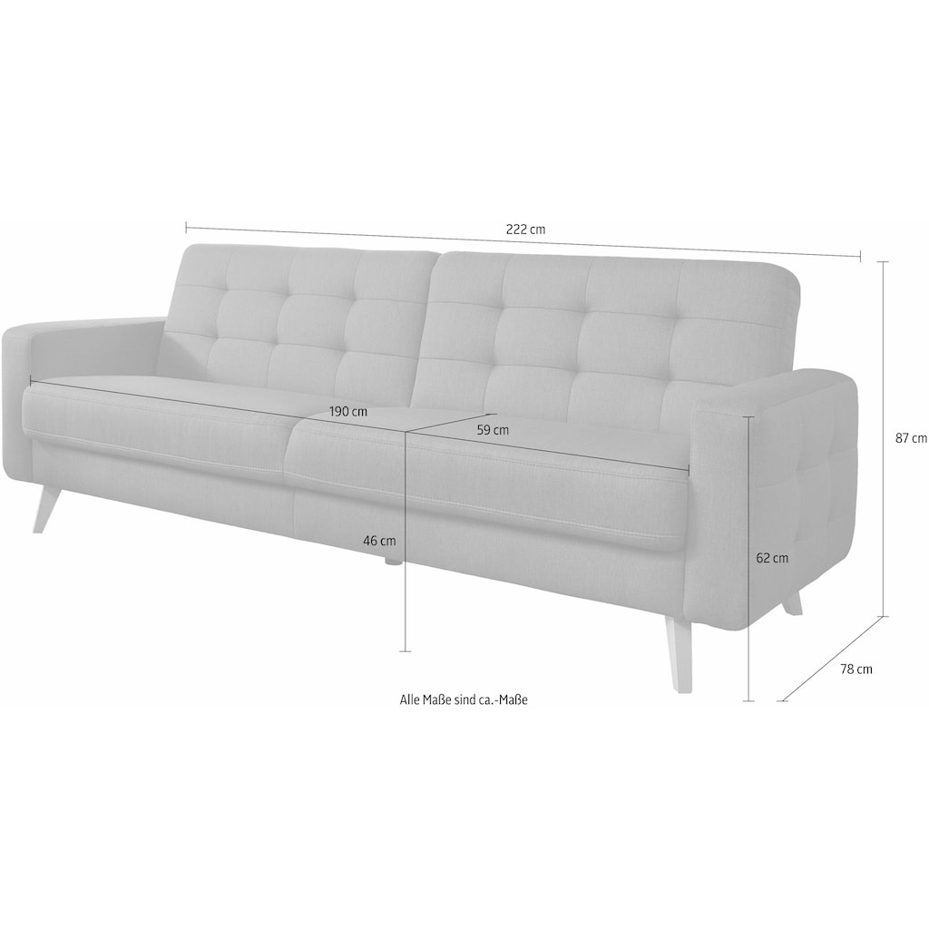 exxpo - sofa fashion 3-Sitzer »Nappa«