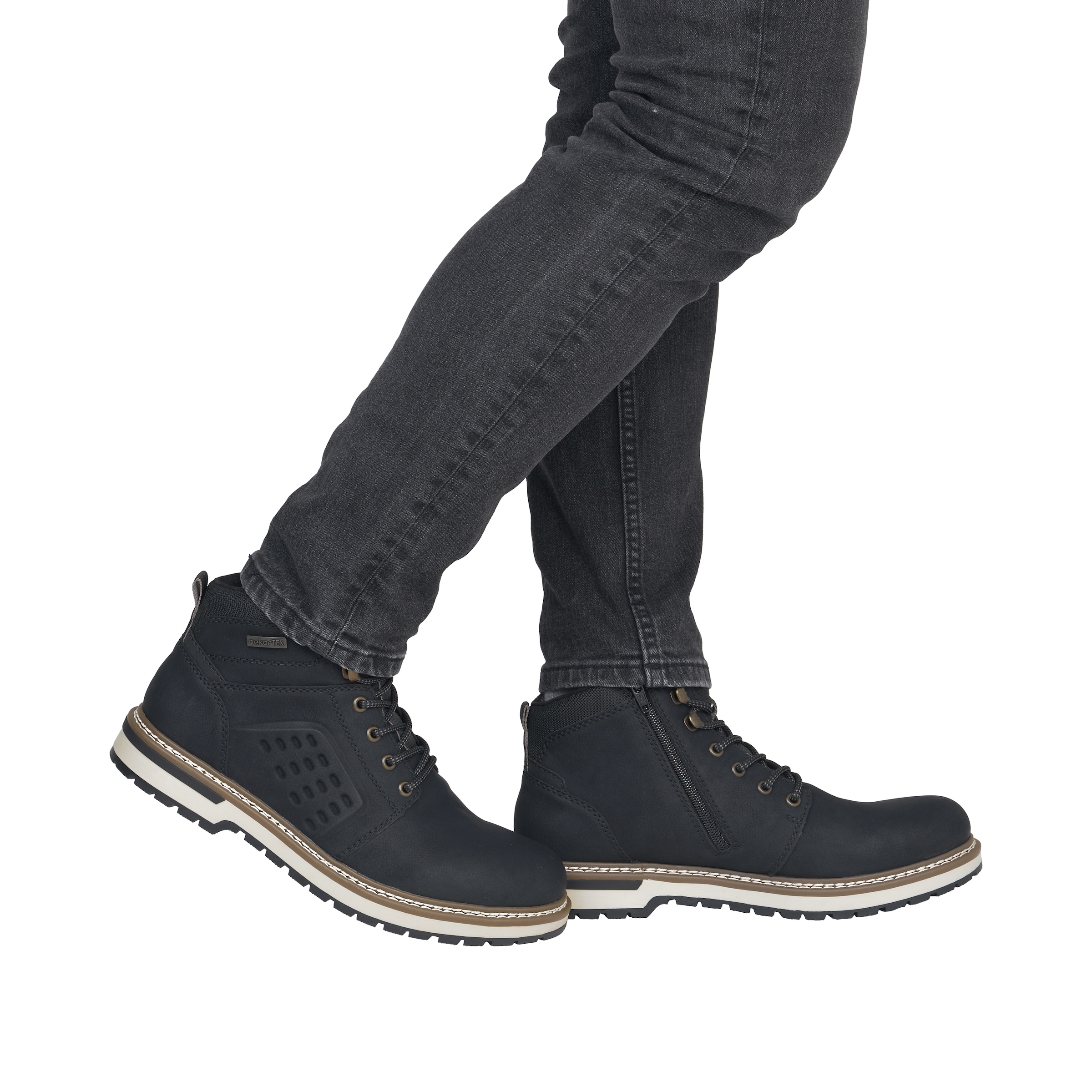 Rieker Winterboots  Schnürboots mit praktischem Reißverschluss, TEX-Membran