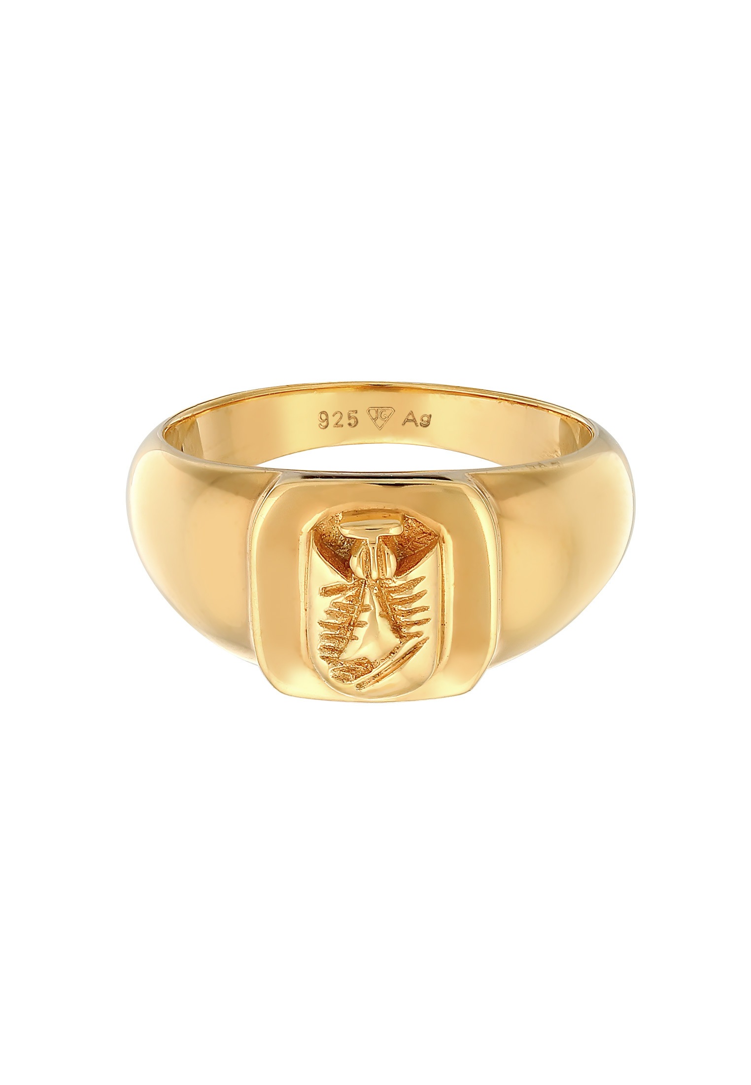 Kuzzoi Siegelring »Ring Siegelring Wappen Pinky Klassik 925 Silber«