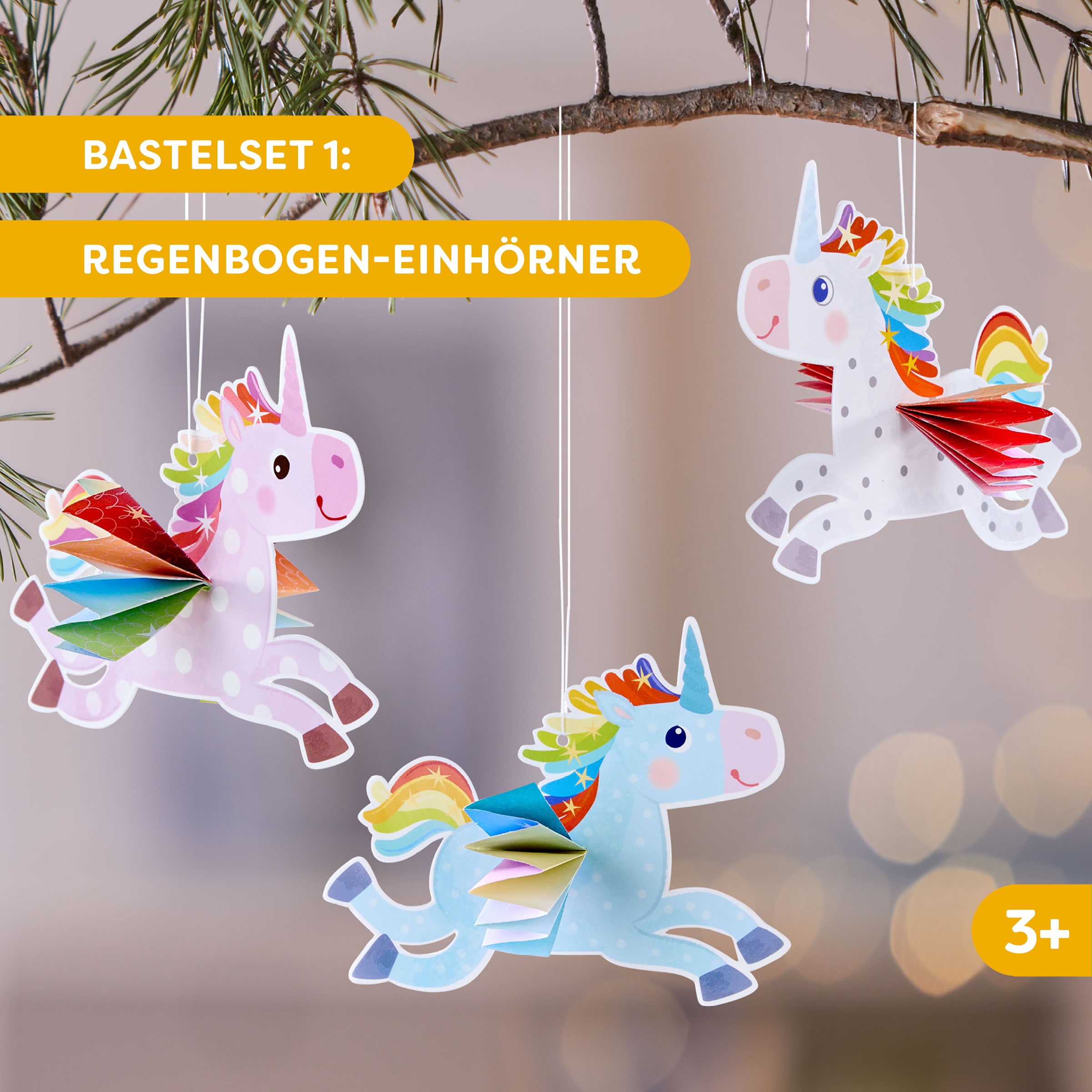 Haba Kreativset »2er Bastelsets Erstes Basteln Einhörner«