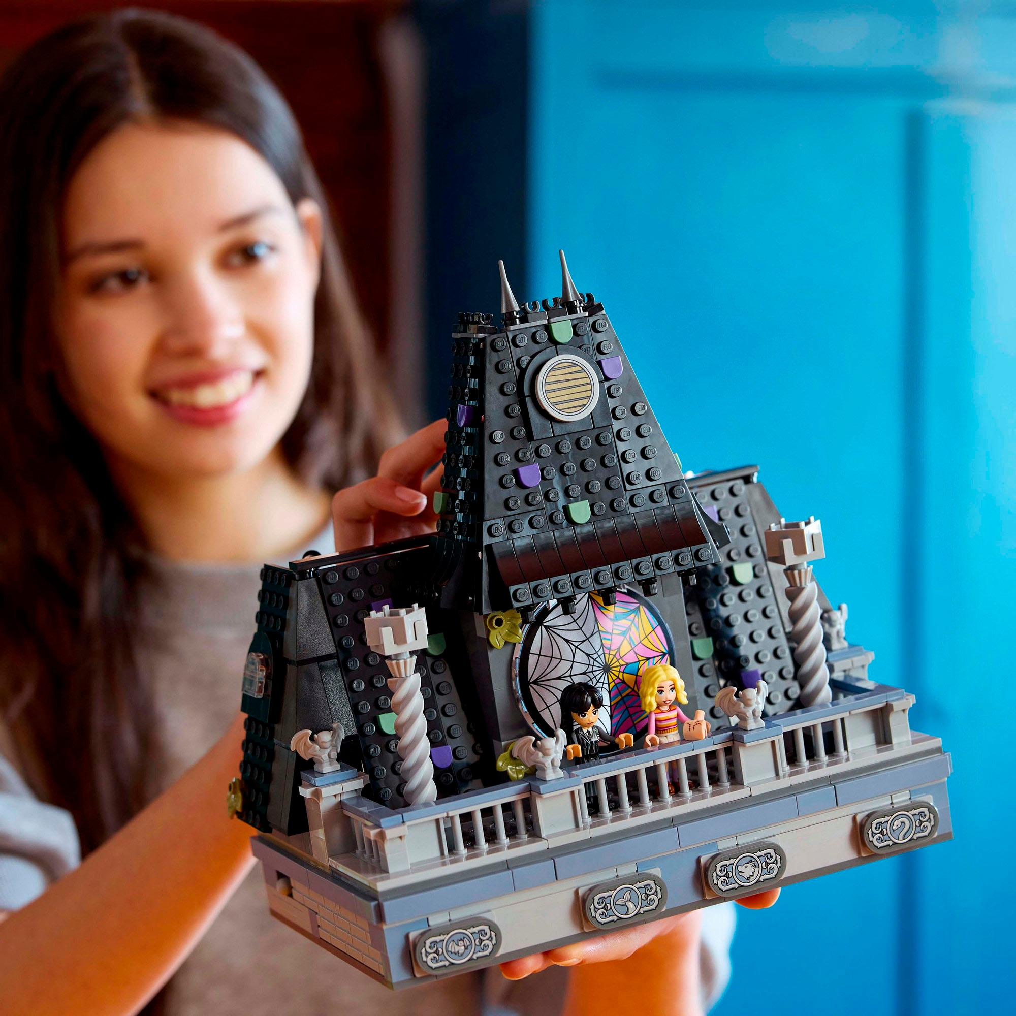 LEGO® Konstruktionsspielsteine »Wednesdays und Enids Zimmer im Studentenwohnheim (76781)«, (750 St.), LEGO Wednesday; Made in Europe