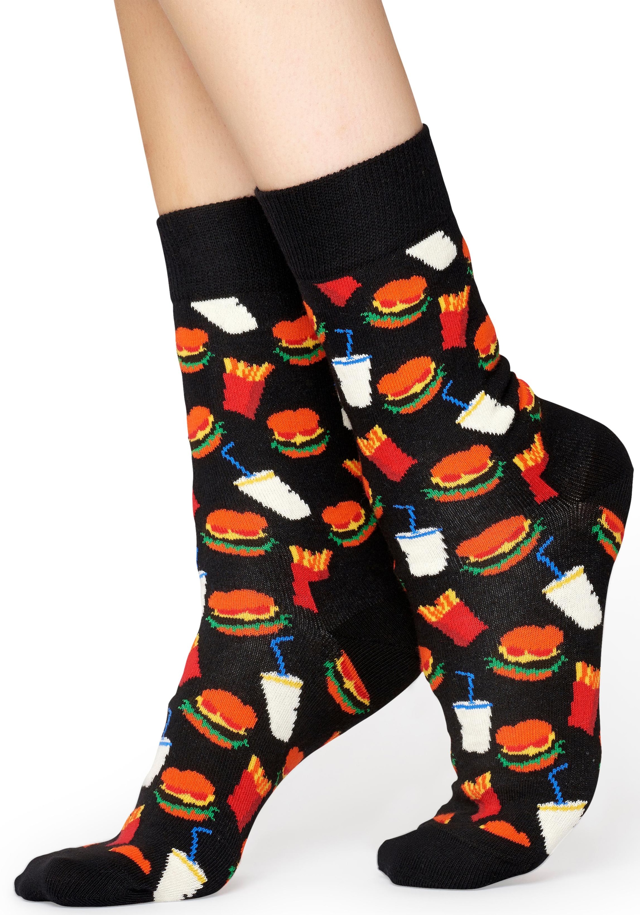 Happy Socks Socken »Burger«, mit Hamburger-Muster