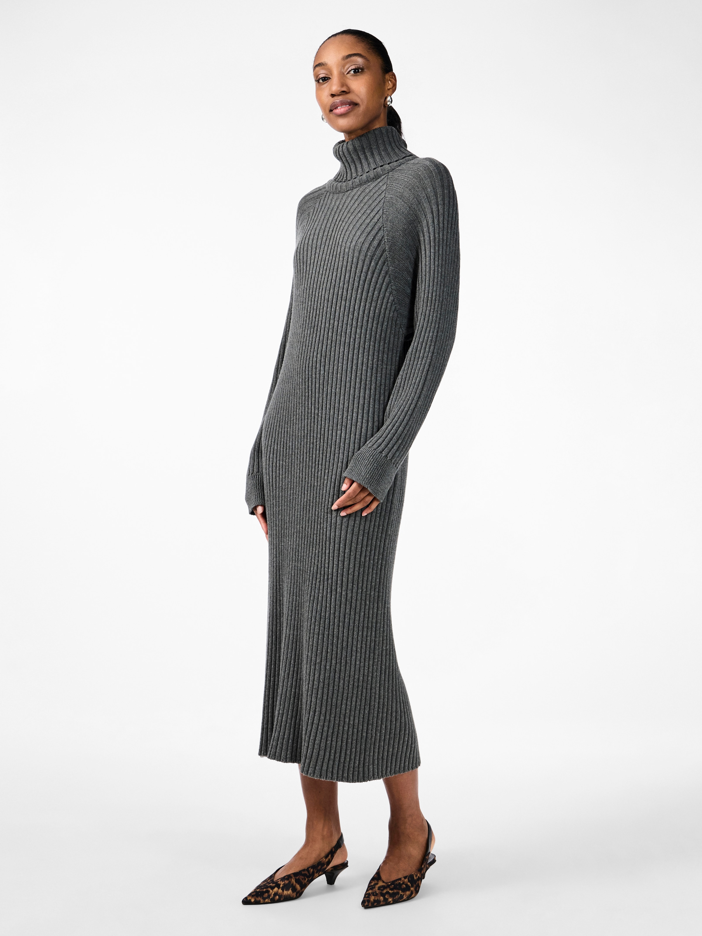 Y.A.S Strickkleid »YASMAVI KNIT MIDI ROLLNECK DRESS«