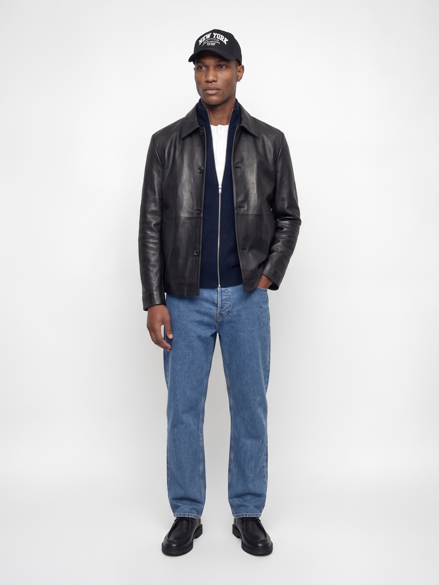 Jack & Jones Strickjacke »JJSOHO OLLIE KNIT HIGH NECK ZIP CAR SN« Materialmix, locker geschnitten