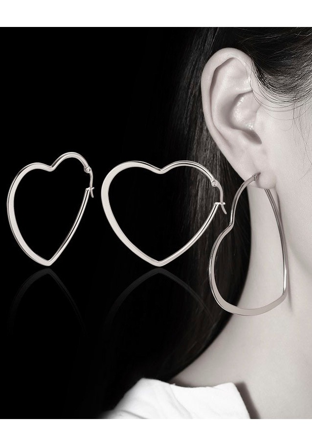Firetti Paar Creolen »Schmuck Geschenk Herz«