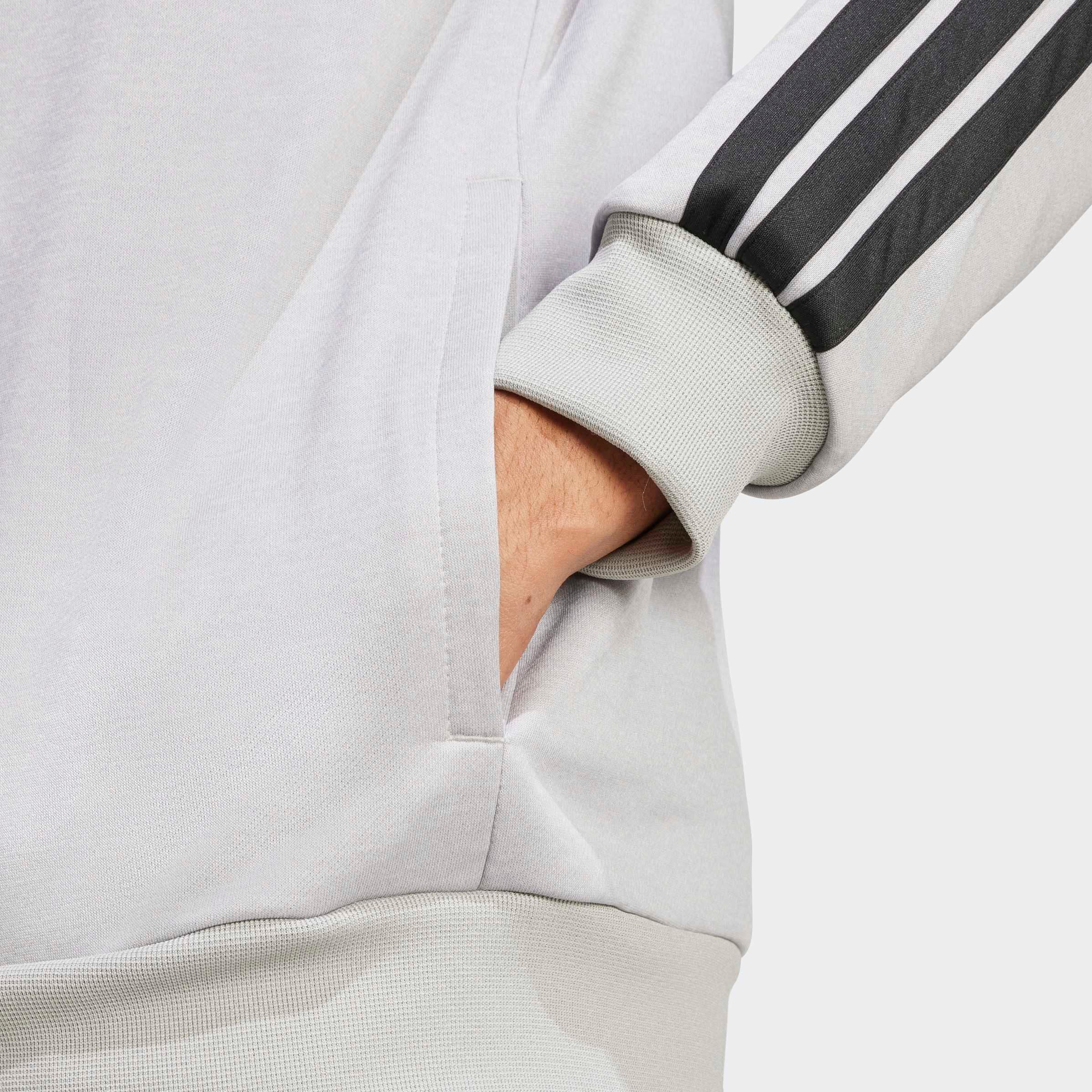 adidas Sportswear Trainingsanzug »M 3S FT TT TS« 2 Stk. tlg. drei Streifen Tracksuit aus weichem French-Terry-Material