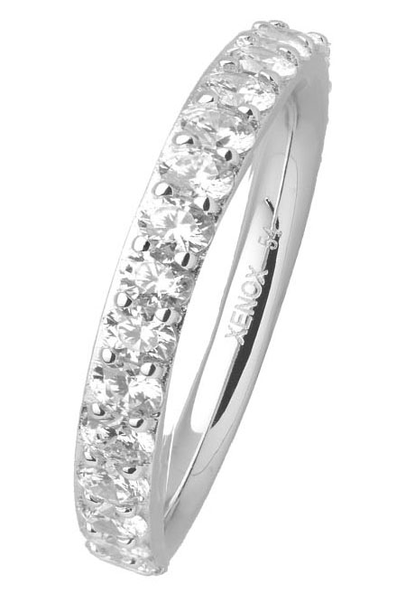 Fingerring »XS KRAPPE GOLD, XS KRAPPE SILBER, XS7390, XS7390G«, mit Zirkonia (synth.)