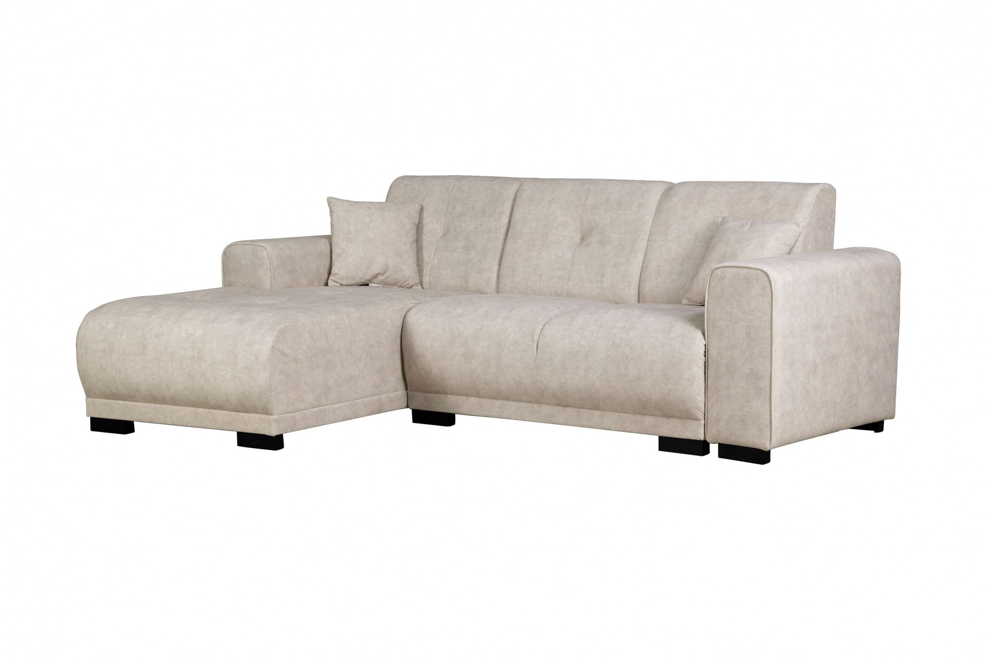 Home affaire Ecksofa »Langeland L-Form« incl. 2 Zierkissen, Recamiere wahlweise links oder rechts