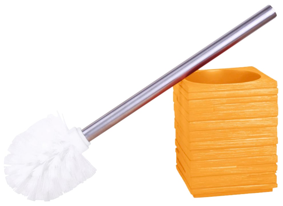 Sanilo Badaccessoire-Set »Calero Orange«, (Kombi-Set, 2 tlg.), bestehend aus Seifenspender und WC-Bürste, geriffelt
