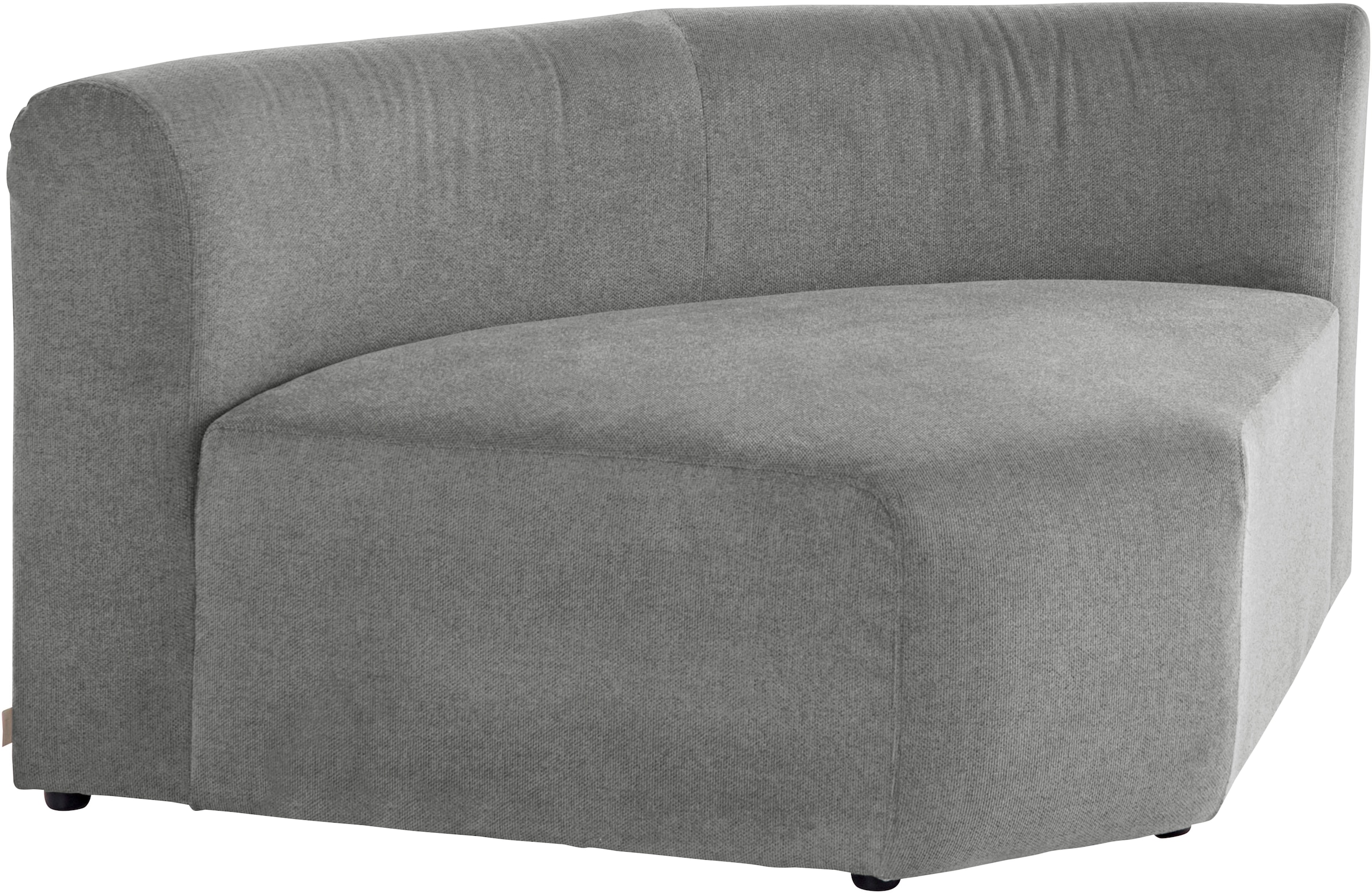 LeGer Home by Lena Gercke Sofa-Eckelement »LYZA mit gerundeter Rückenlehne, Maße B/T/H: 122/104/74 cm«, als Modul oder separat verwendbar, für individuelle Zusammenstellung