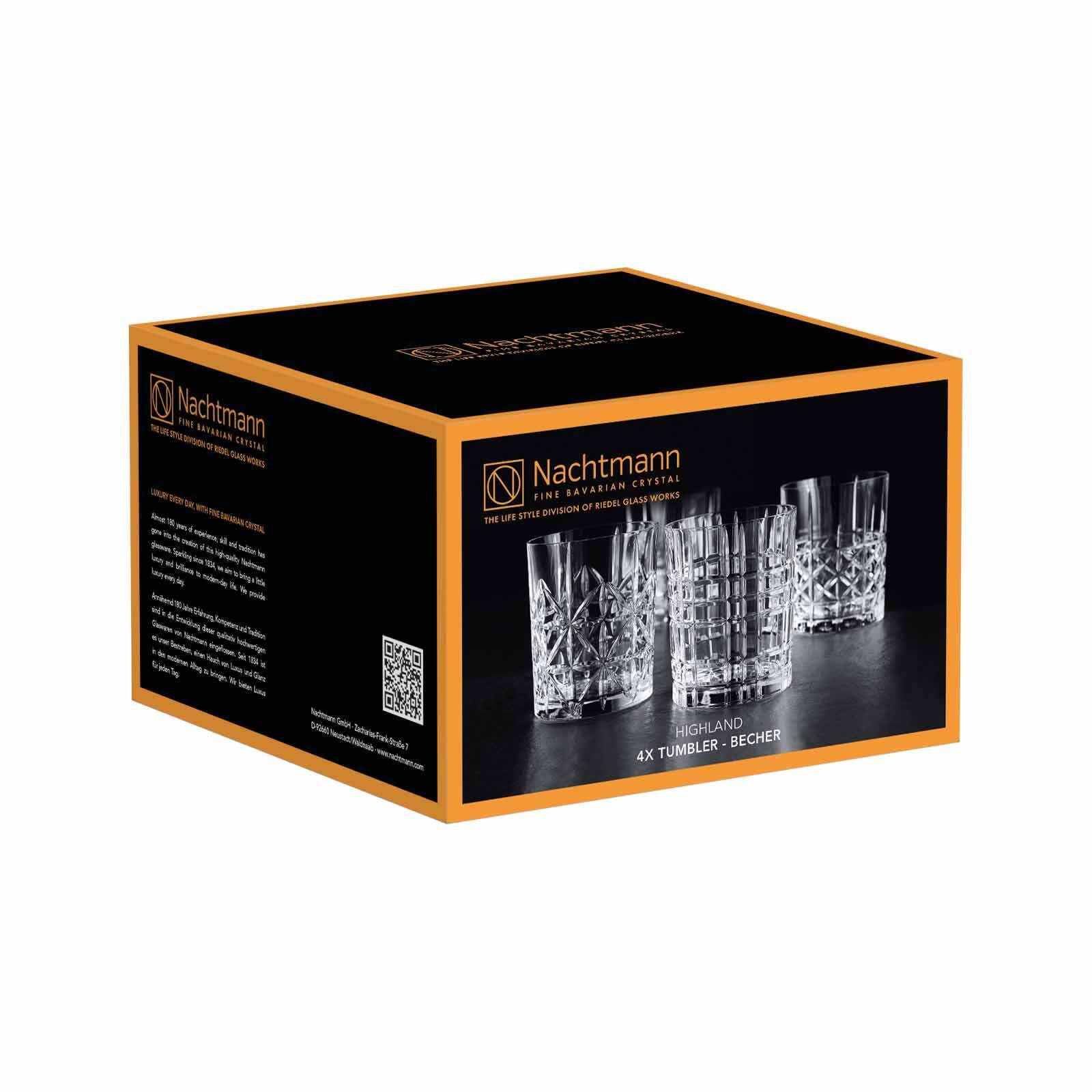 Nachtmann Whiskyglas »Whiskygläser Highland 345 ml 4er Set transparent«