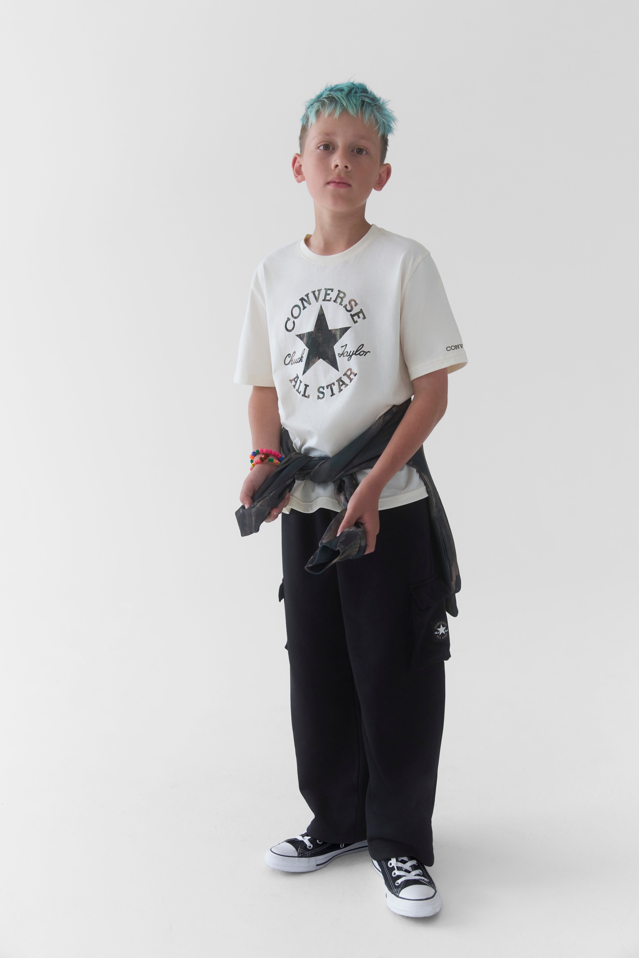 Converse T-Shirt »CNVB INDUSTRIAL BY NATURE DCTP« für Kinder, mit reflektierendem Logo, aus Baumwolle und Polyester