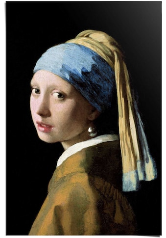 Reinders! Poster »Poster Das Mädchen mit dem Perlenohrgehänge Jan Vermeer - Alte... kaufen