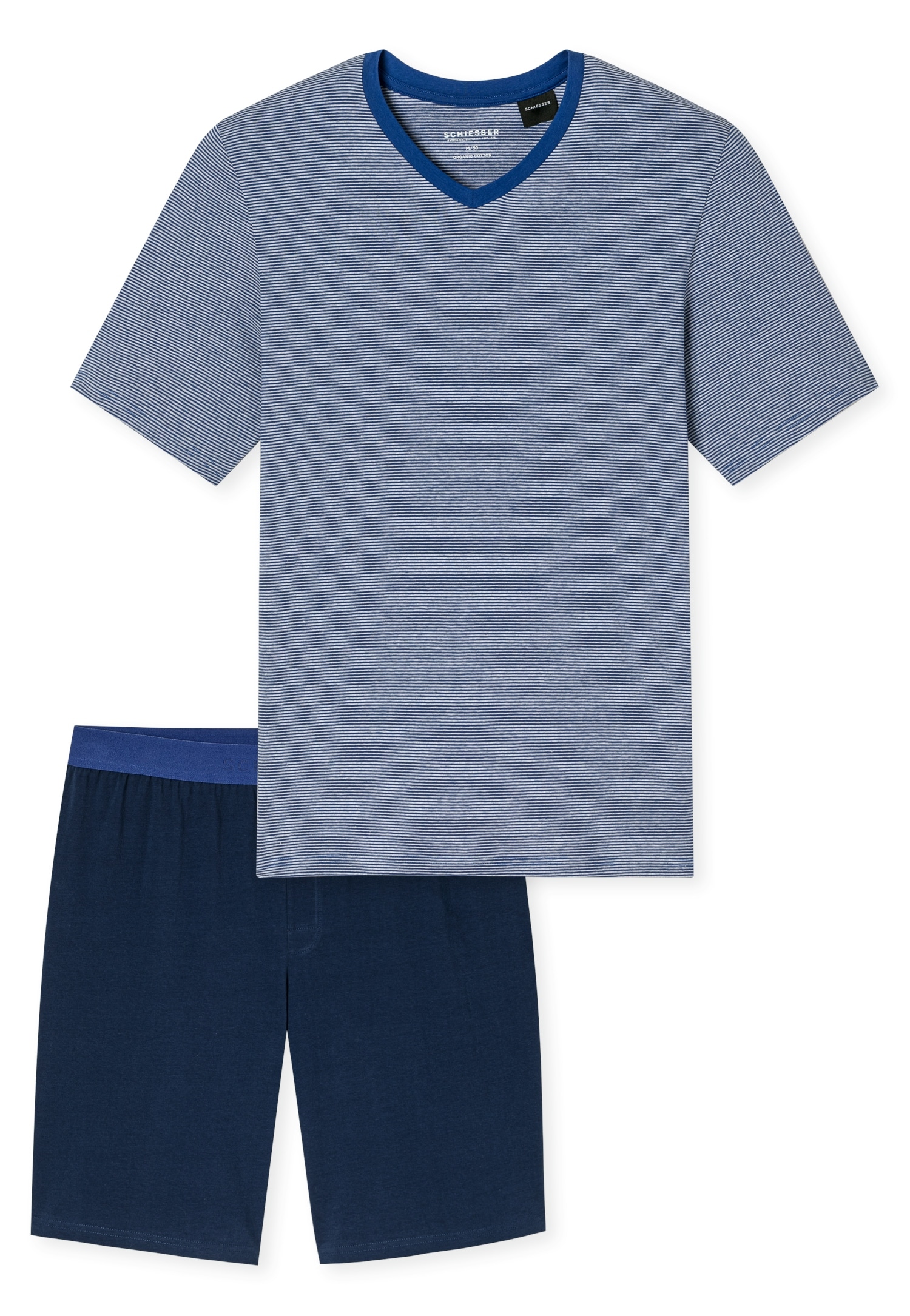 Schiesser Shorty »95/5 Nightwear« 2 tlg. mit V-Ausschnitt, Kurzarm, in weicher Single-Jersey Qualität