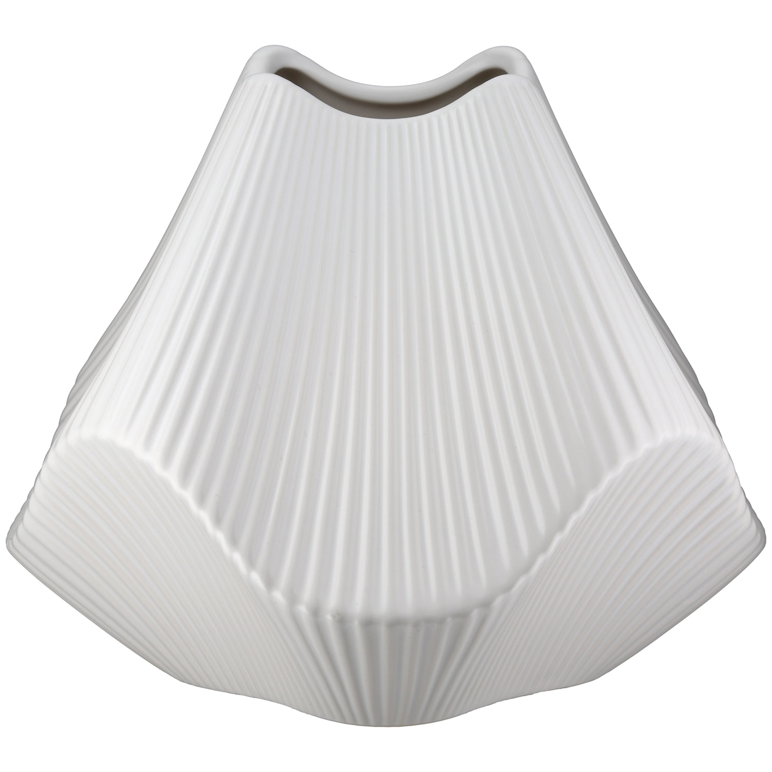 GILDE Tischvase »Vase Lamellen H. 18,5 cm«, (1 St.)