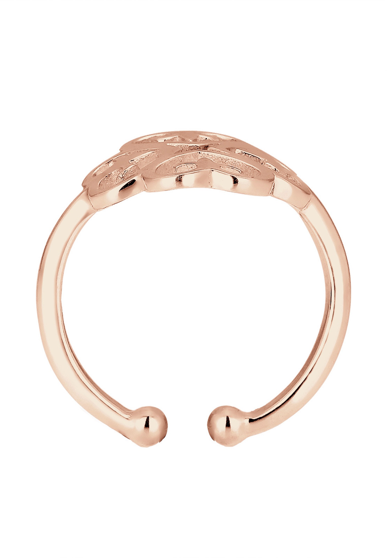 Elli Silberring »Ring Ornament Cut-Out Blume 925 Silber«