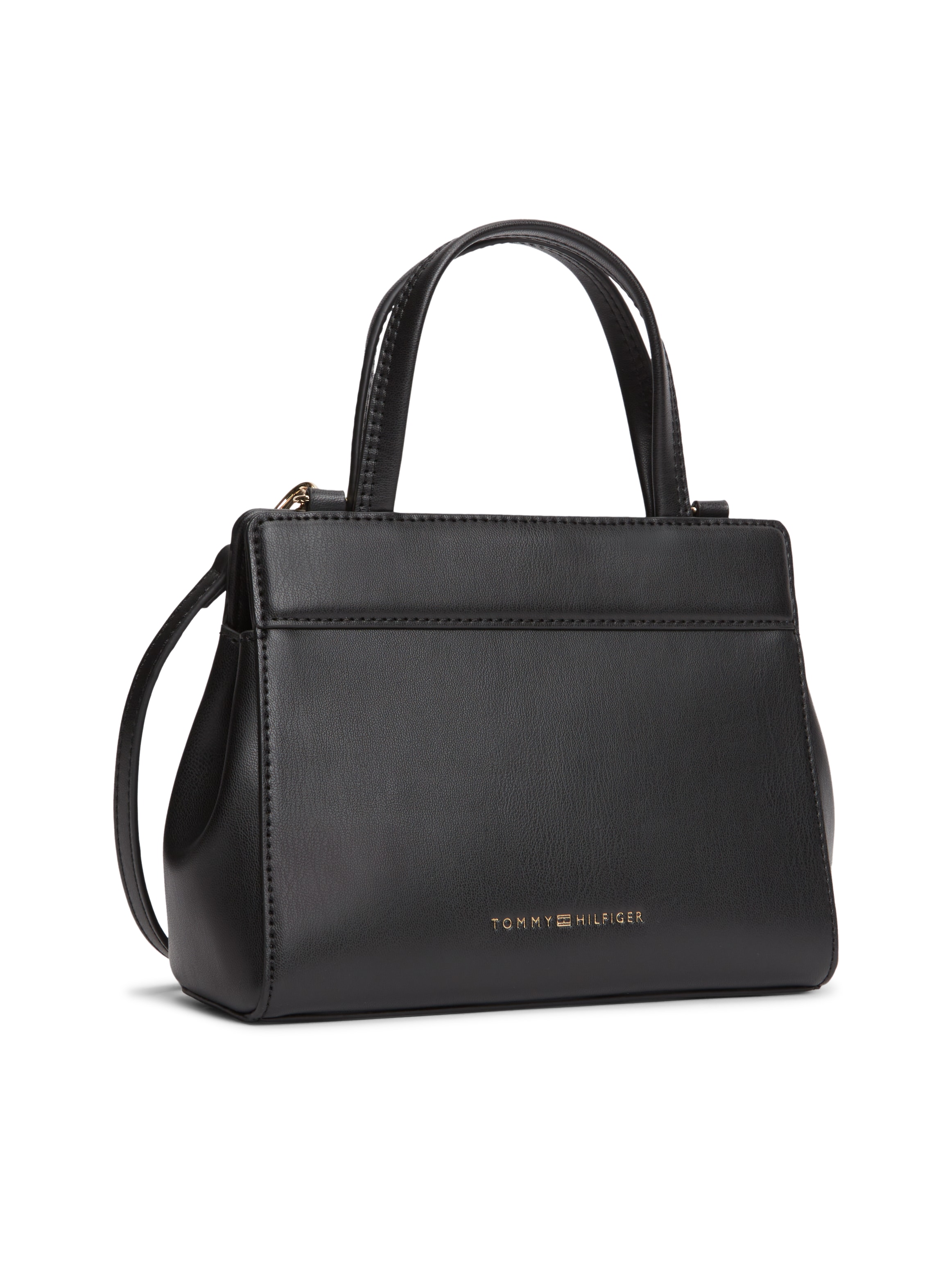 Tommy Hilfiger Henkeltasche »TH MODERN MINI SATCHEL« Damen Handtasche, Umhängetasche Schultertasche mit Piping