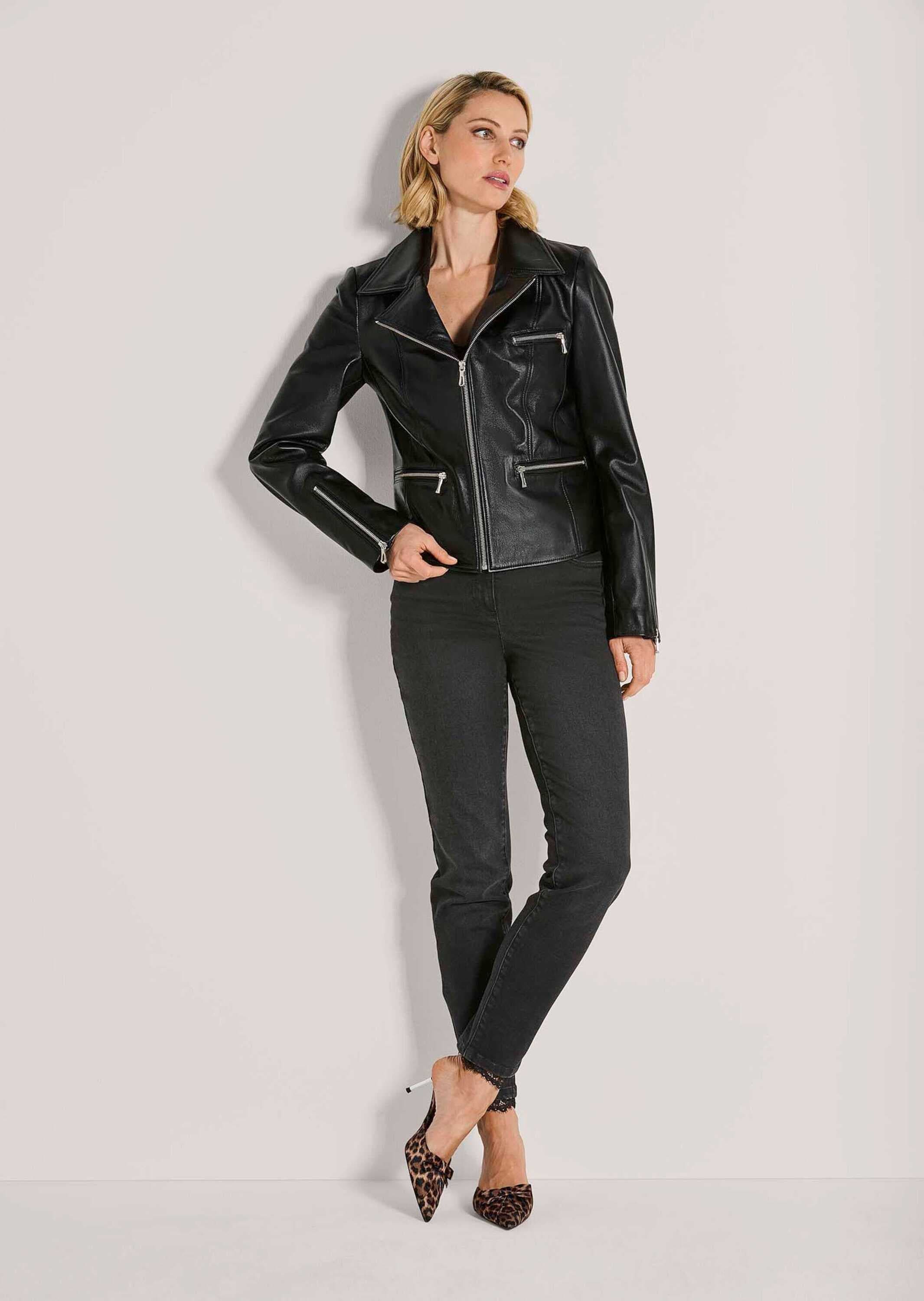 MADELEINE Lederjacke »Lederjacke Langarmjacke aus feinstem Lammnappa«