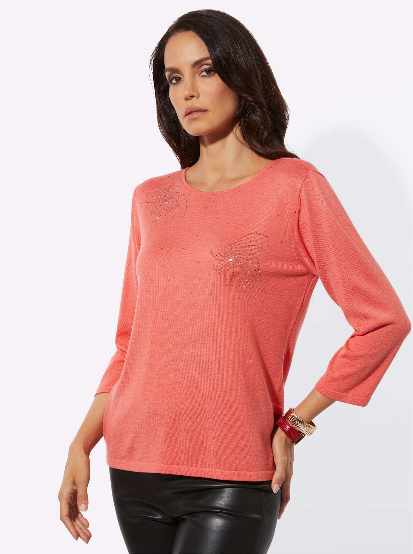 creation L Kurzarmpullover »Lyocell-Viskose-Pullover«