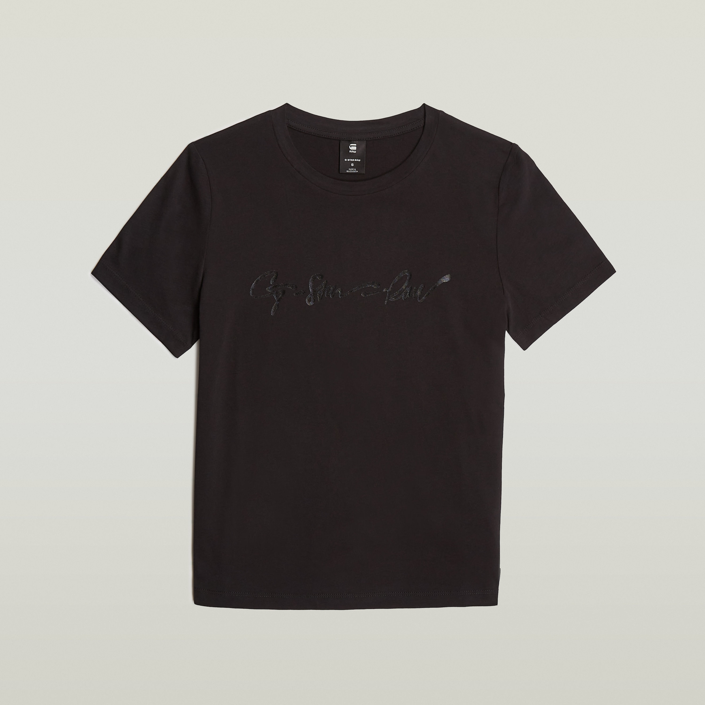 G-STAR T-Shirt »G-Script Shiny R«, mit Ton-in-Ton Schriftzug