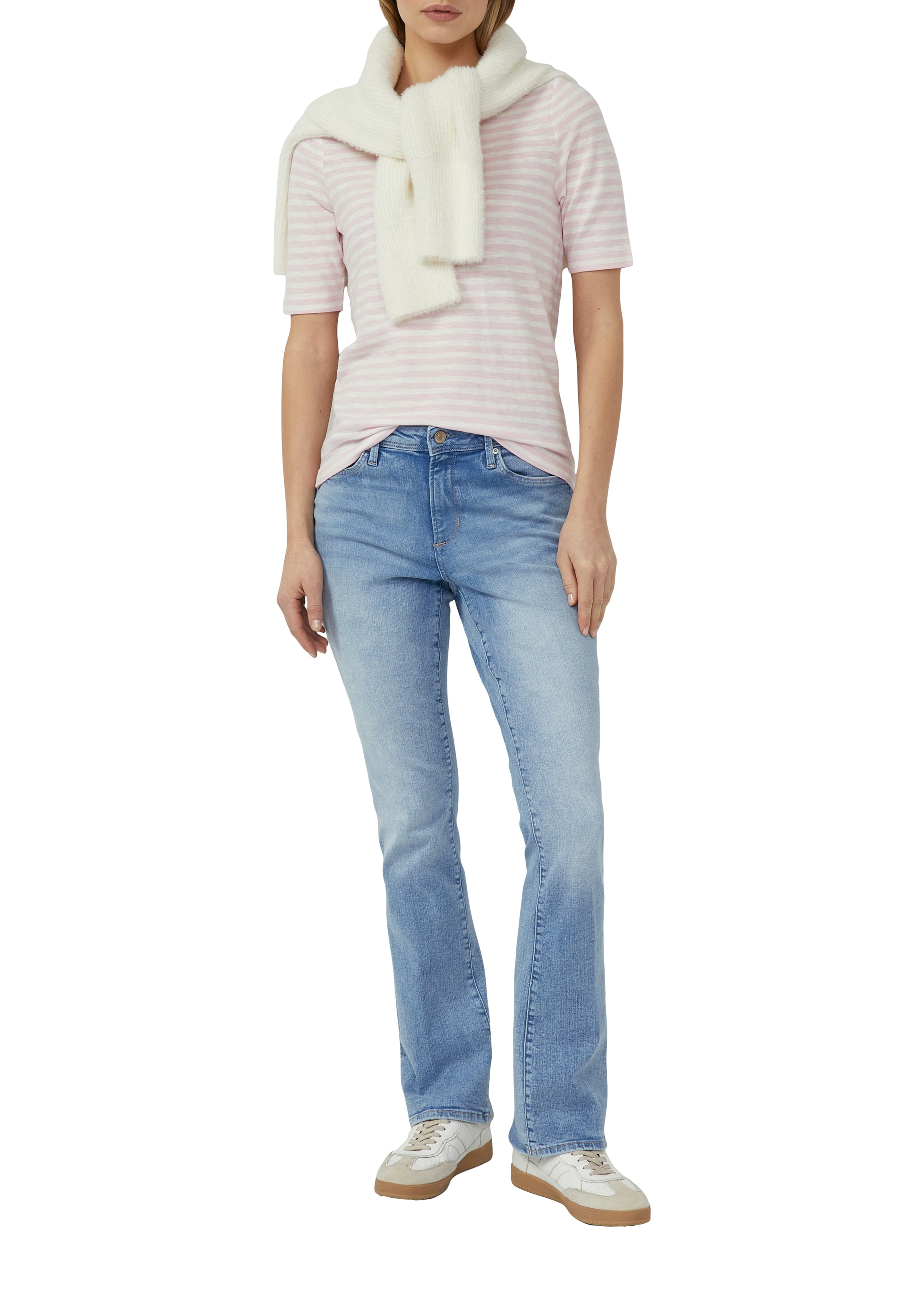 s.Oliver T-Shirt mit Flammgarnstruktur