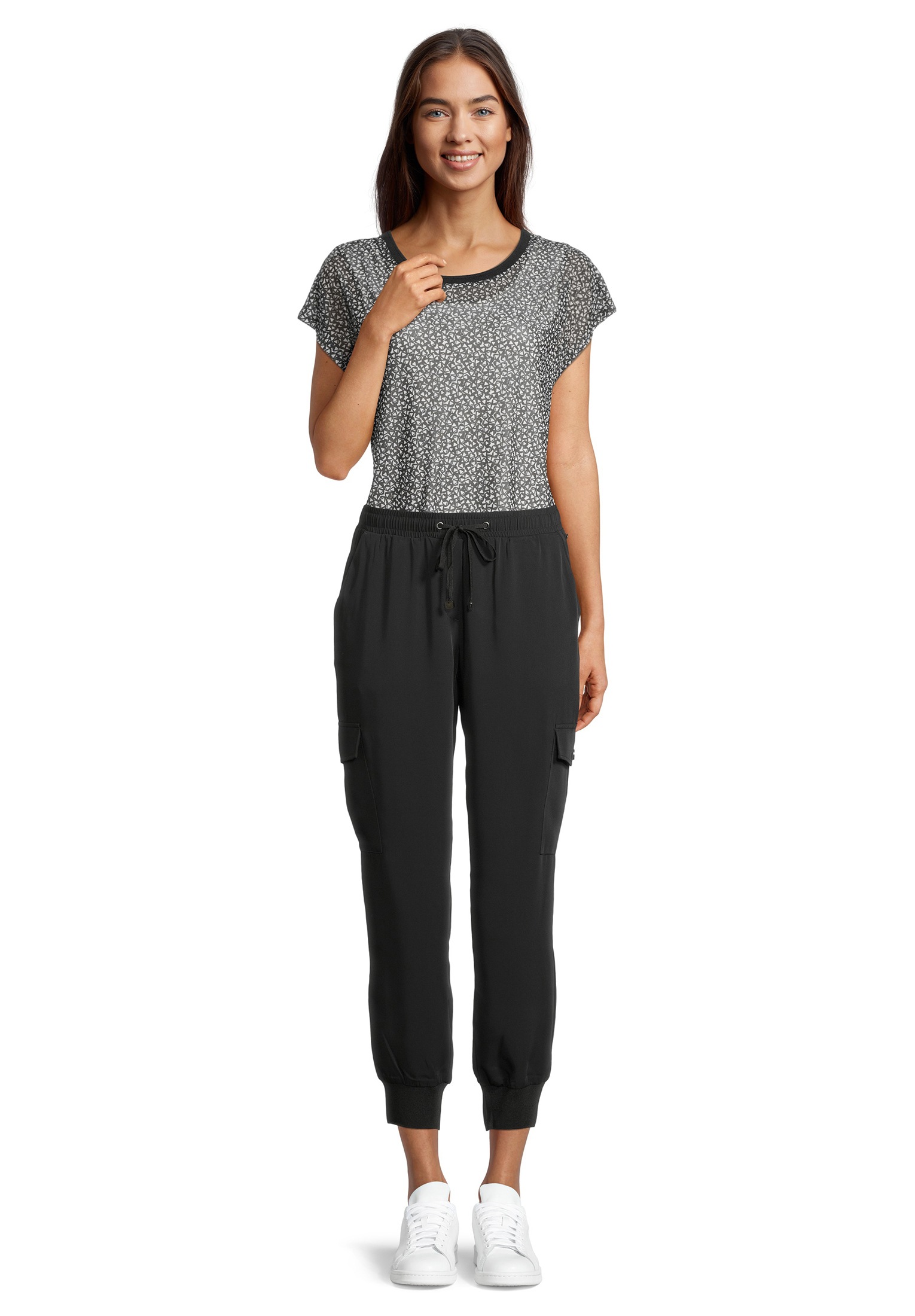 Betty&Co Schlupfhose »mit Bindegürtel«