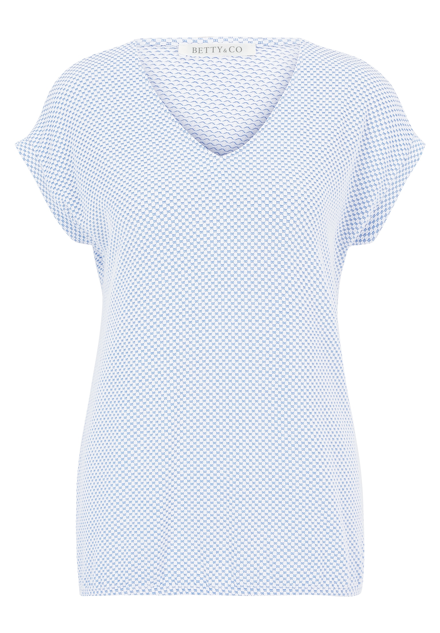 Betty&Co Kurzarmshirt »Strukturshirt mit Gummizug«