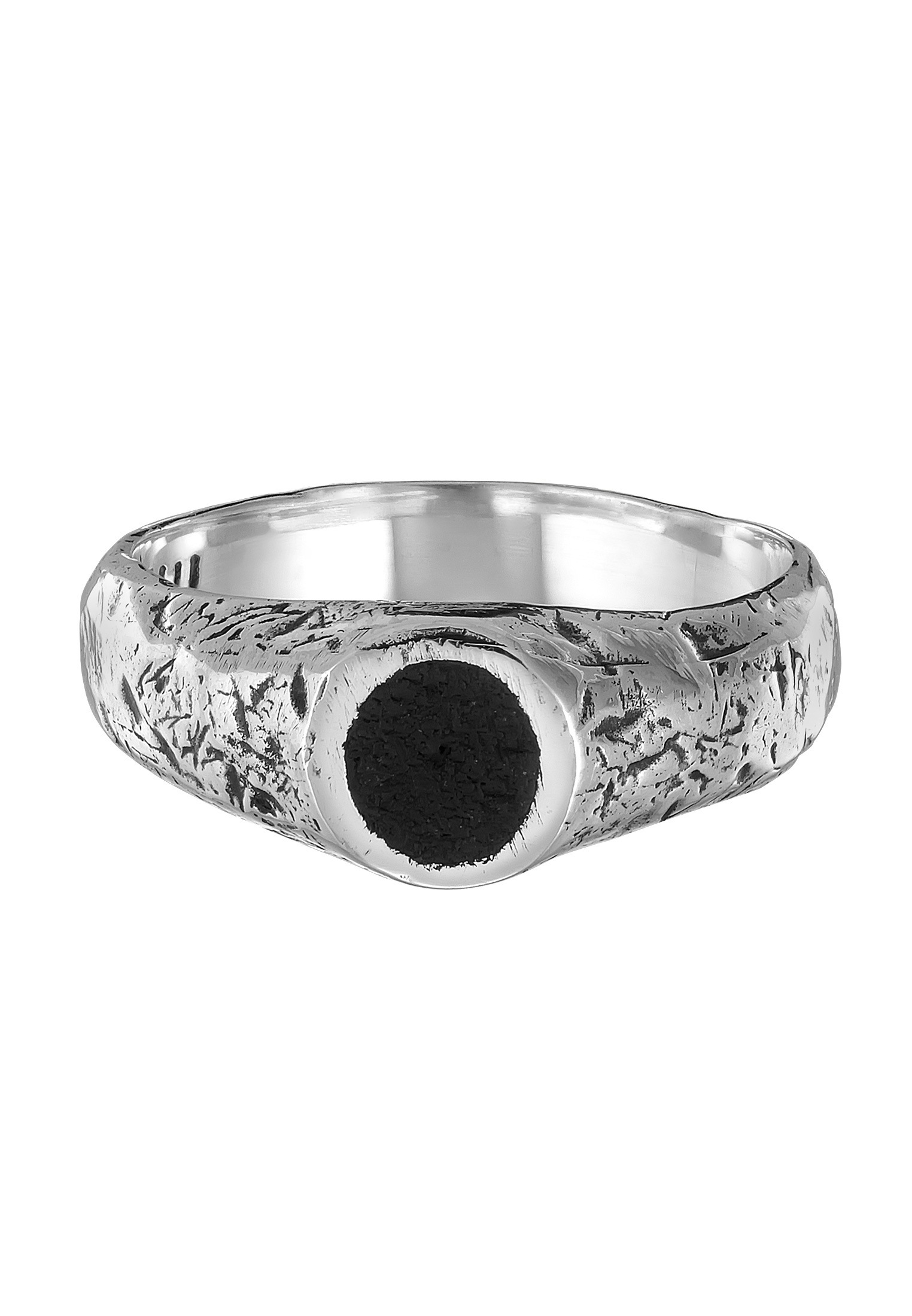 HAZE & GLORY Siegelring »Ring Siegelring Lava Mount Agung 925 Silber«