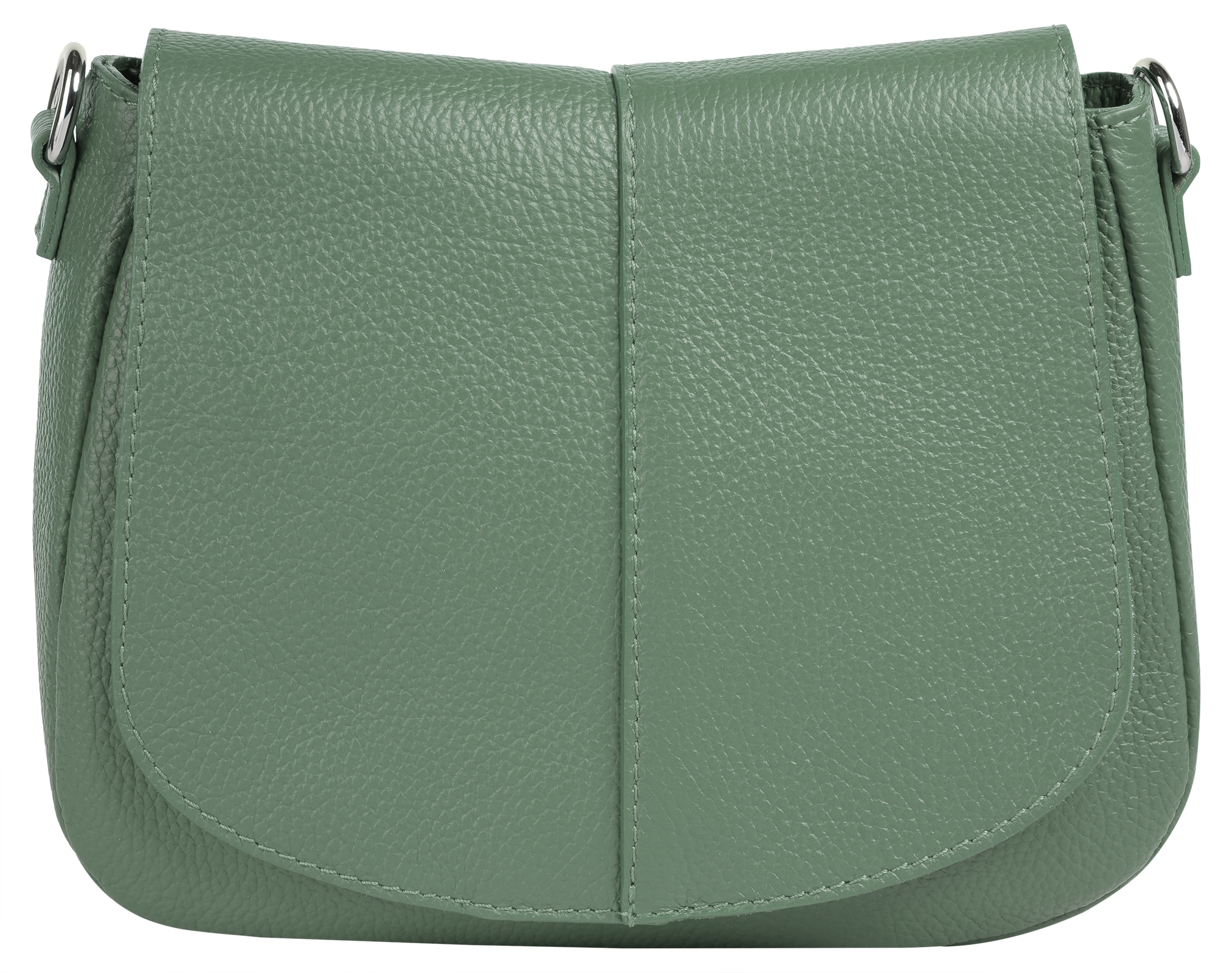 Cluty Umhängetasche, echt Leder, Made in Italy